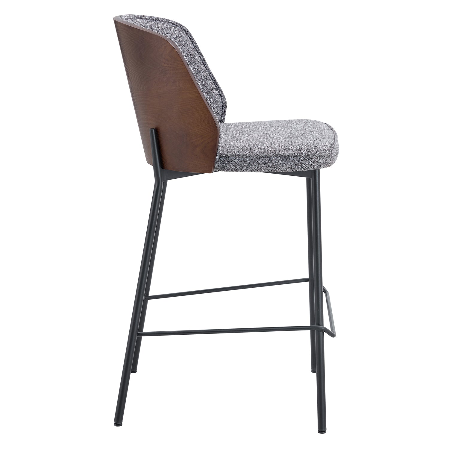Silla para Barra Kim Gris, Nuez