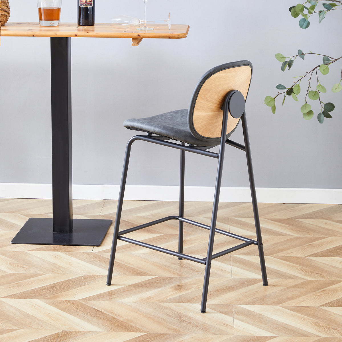 Silla para Barra Blas Gris Plomo