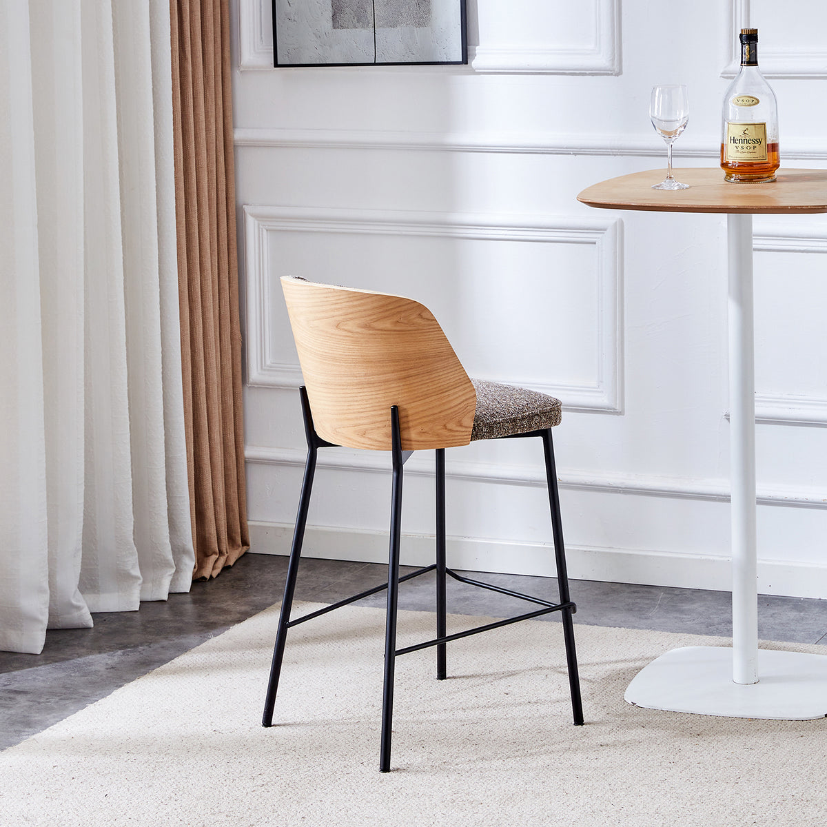 Silla para Barra Kim Café, Natural