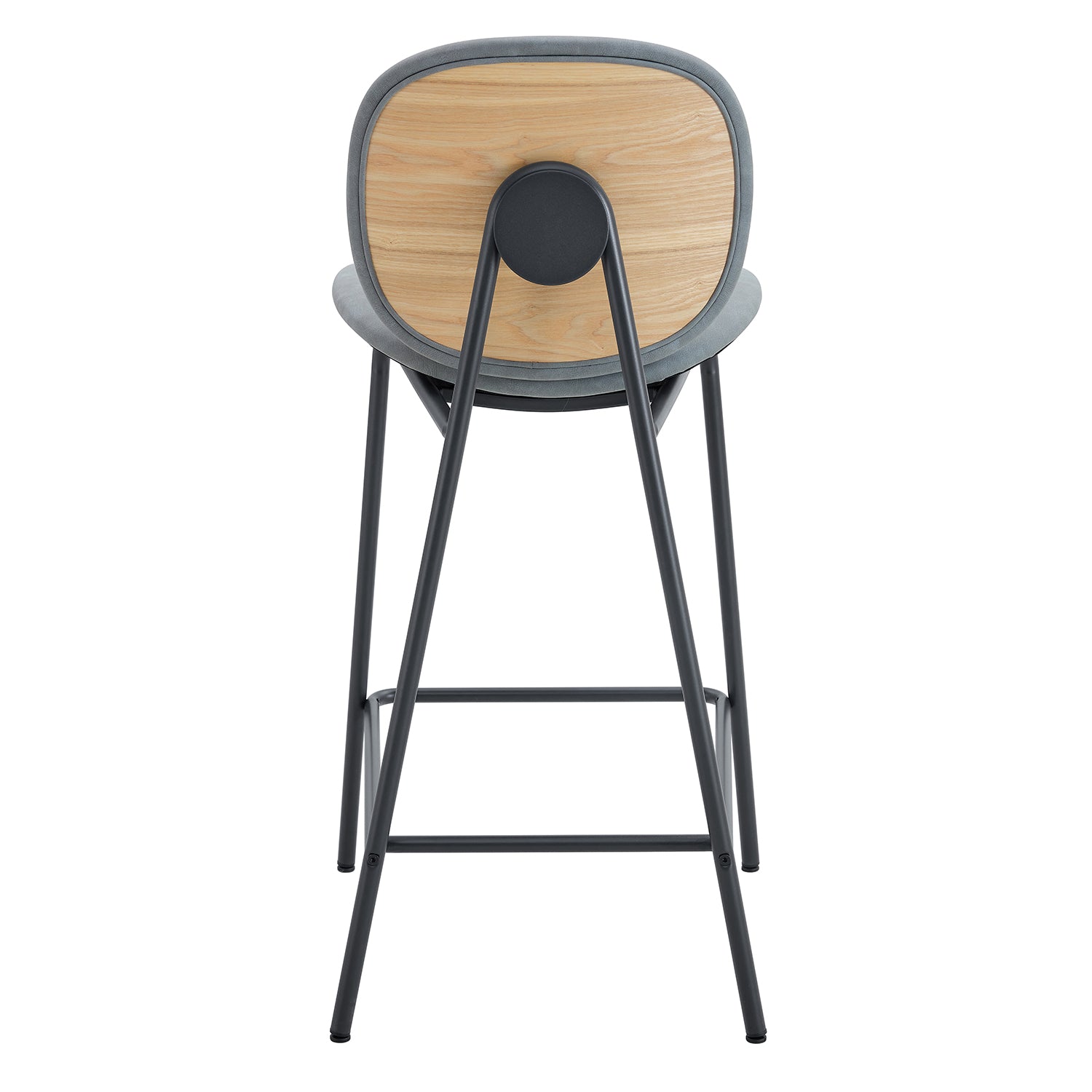 Set X2 Silla Bar Blas Natural Gris, Gris Oscuro