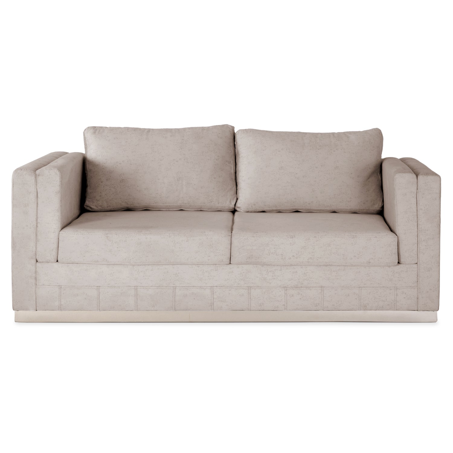 Sofá 2 Puestos Connor Lino Azafran Crudo, Champaña