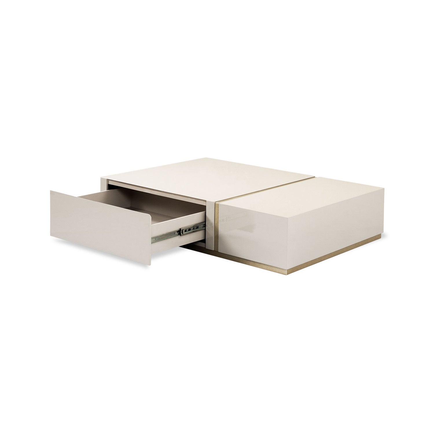 Mesa De Centro Lizzi Greige, Champaña Premium