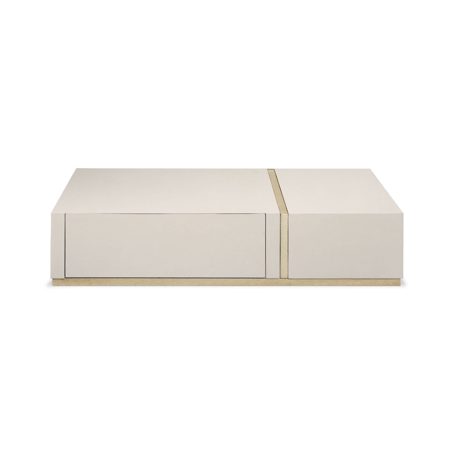 Mesa De Centro Lizzi Greige, Champaña Premium