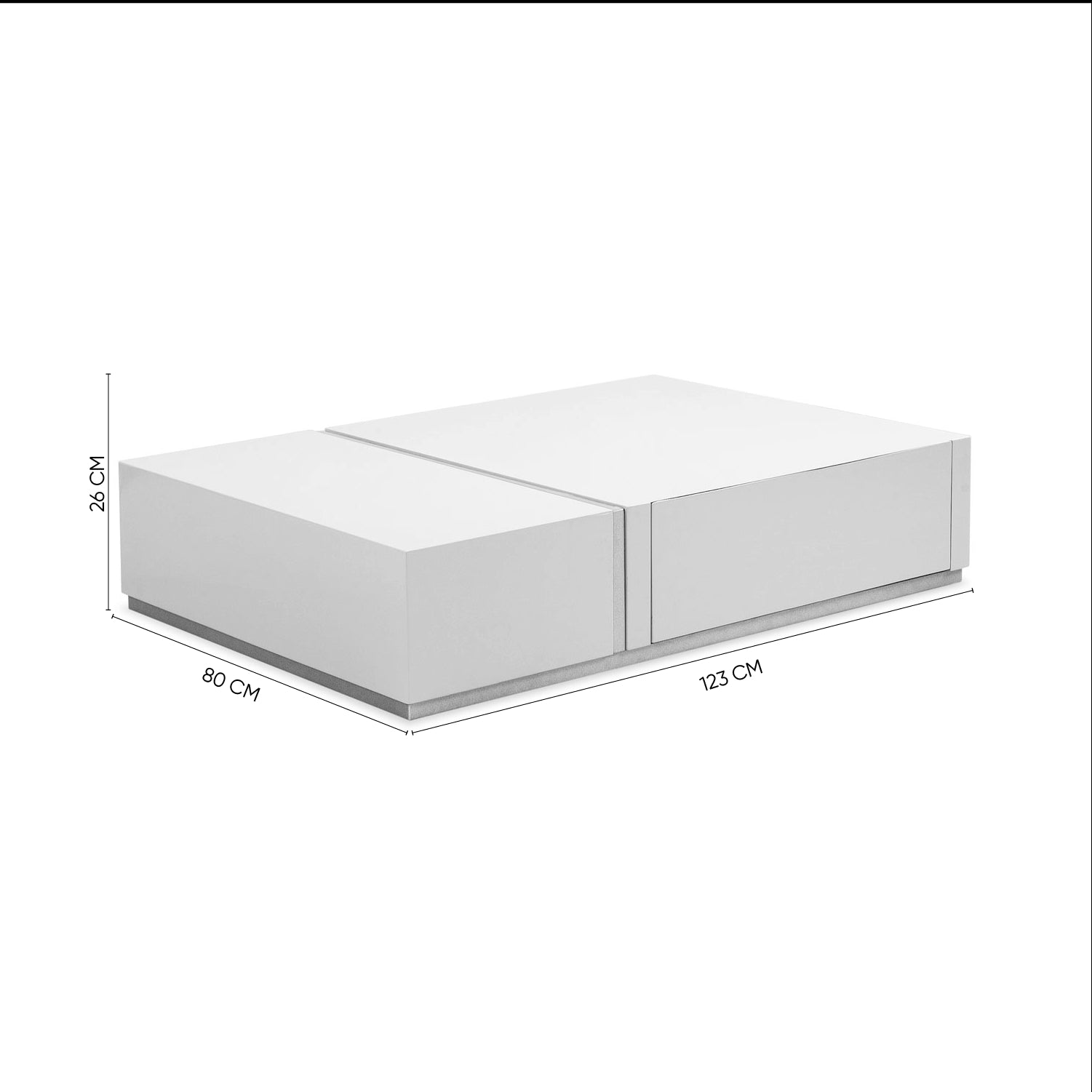 Mesa De Centro Lizzi Greige, Champaña