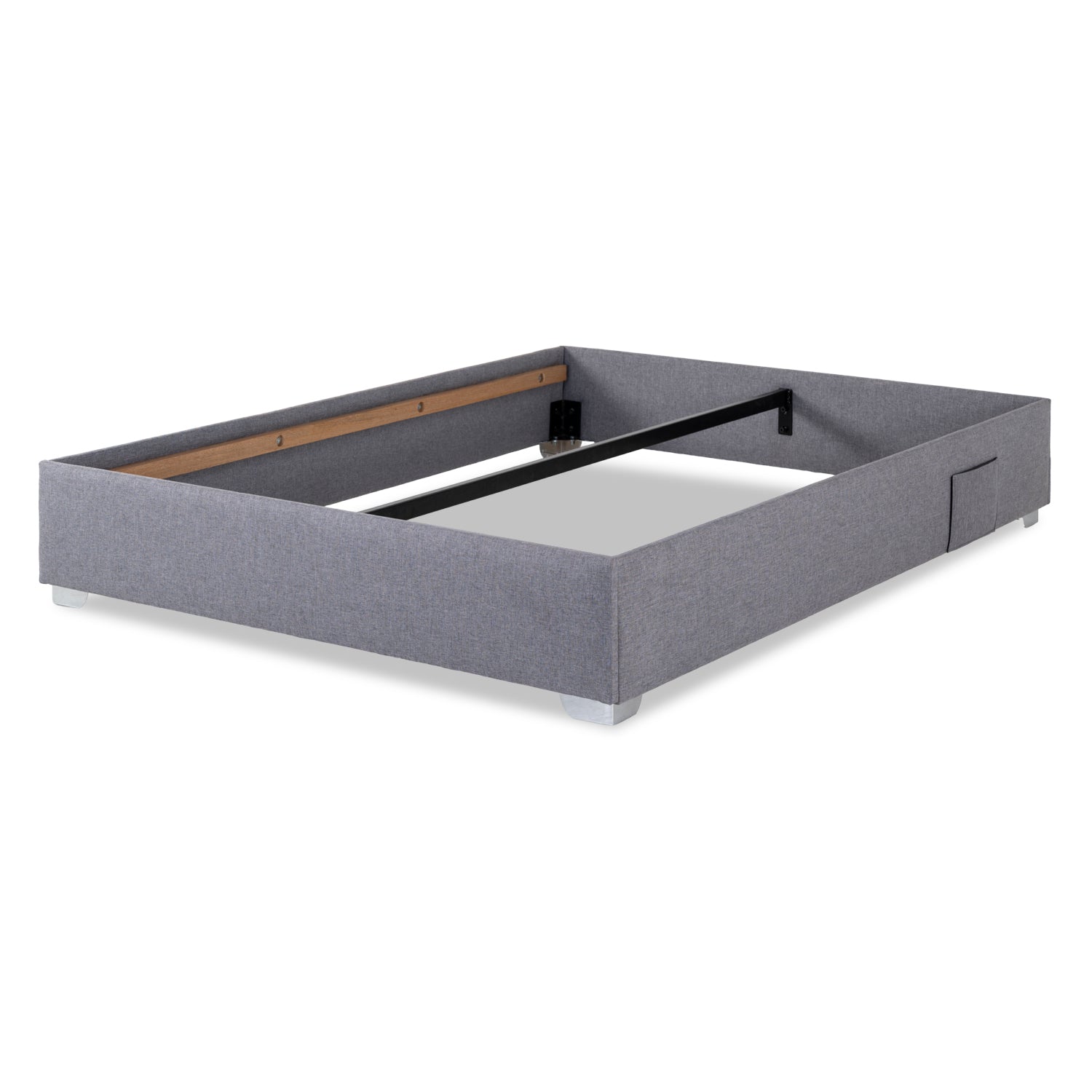 Base Cama Doble Pier Desarmable Gris