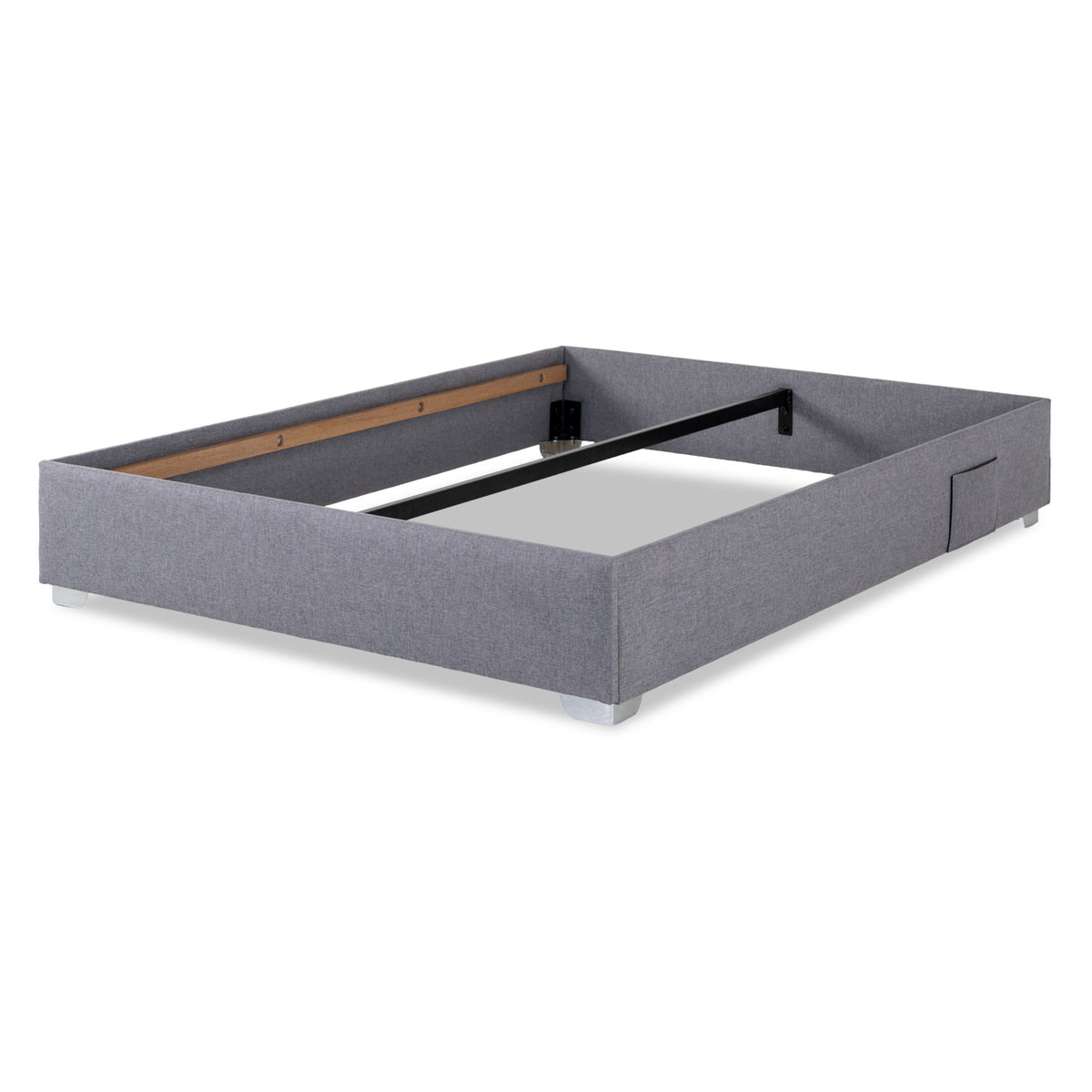 Base Cama Doble Pier Desarmable Gris