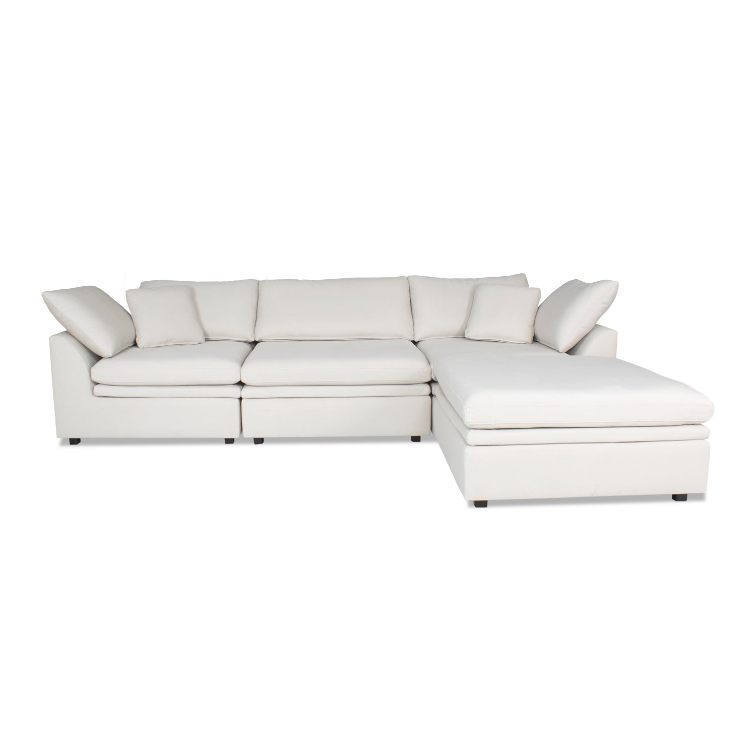 Sala Funcional Vicka Velvet Serena Crema