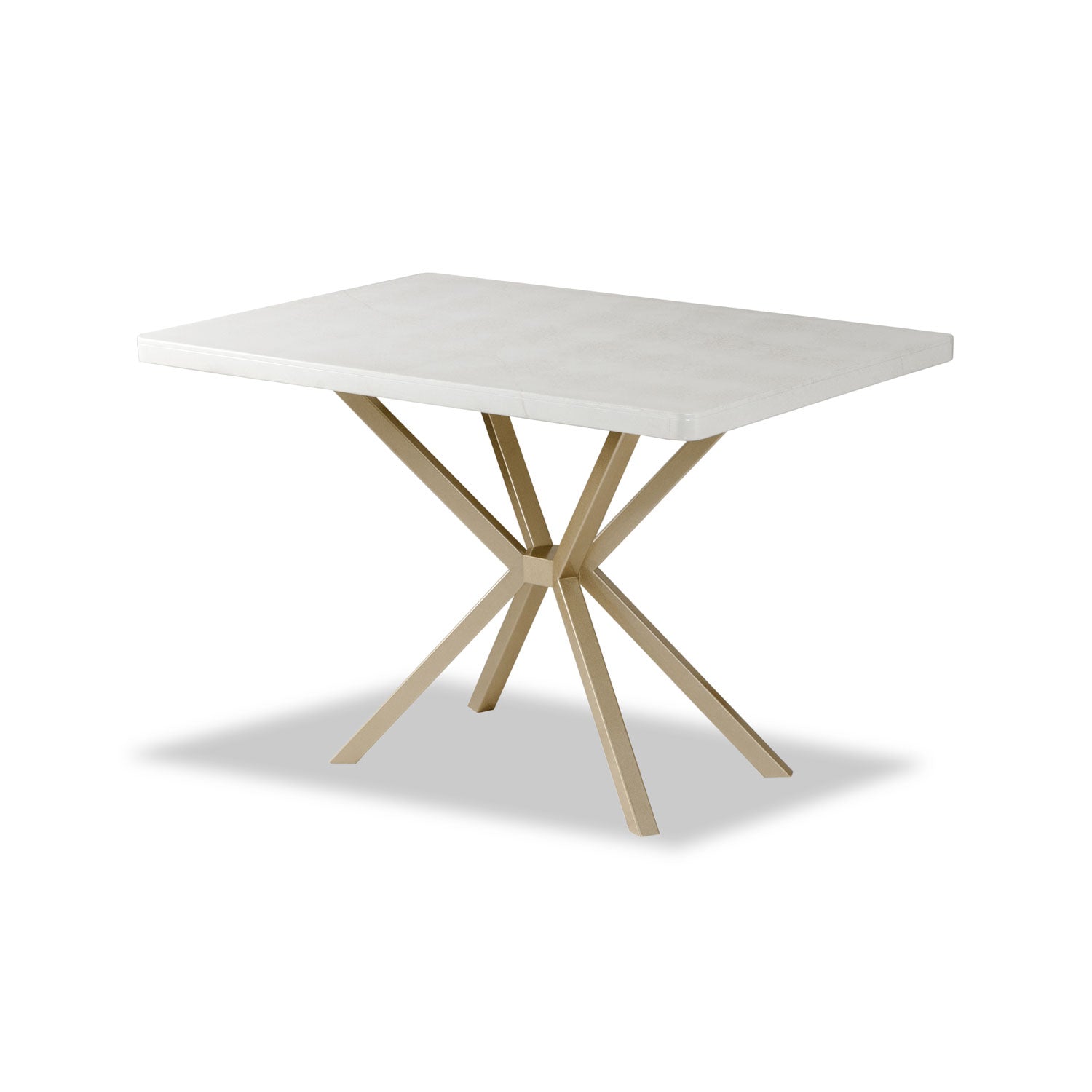 Comedor 4 Puestos Sevilla Eurolino Blanco Puro, Champaña