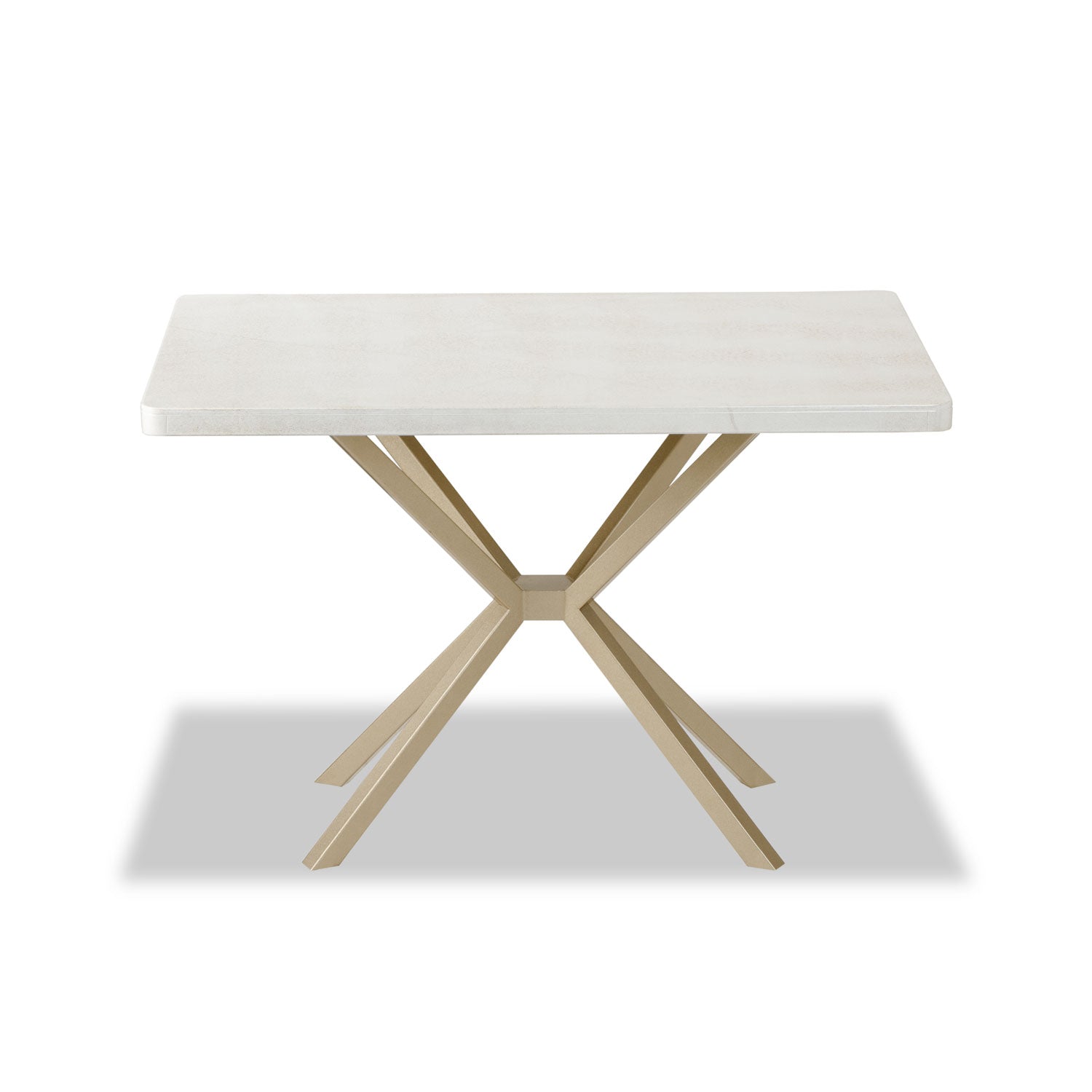 Comedor 4 Puestos Sevilla Eurolino Blanco Puro, Champaña