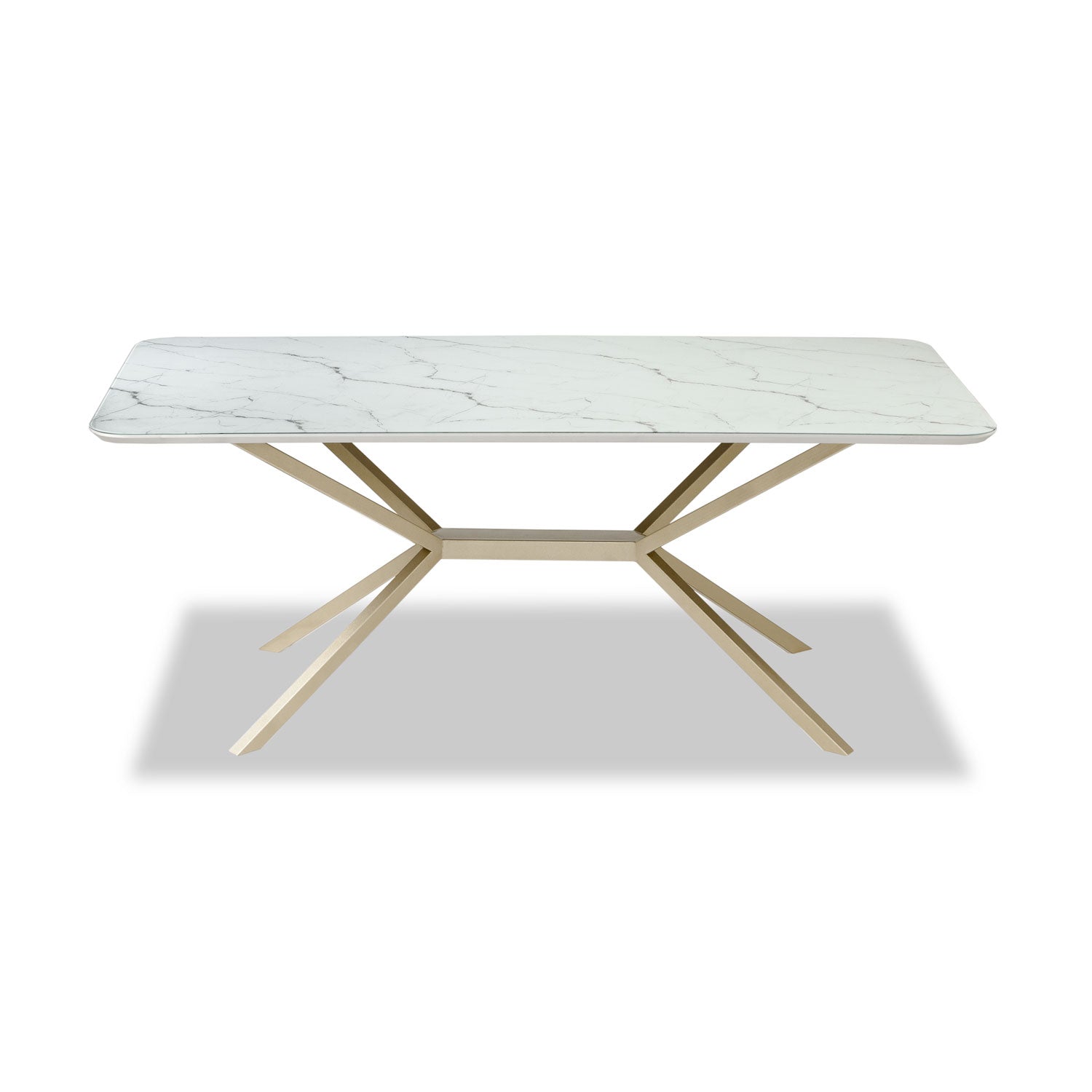 Comedor 8 Puestos Sevilla Eurolino Blanco Puro, Champaña Bpv
