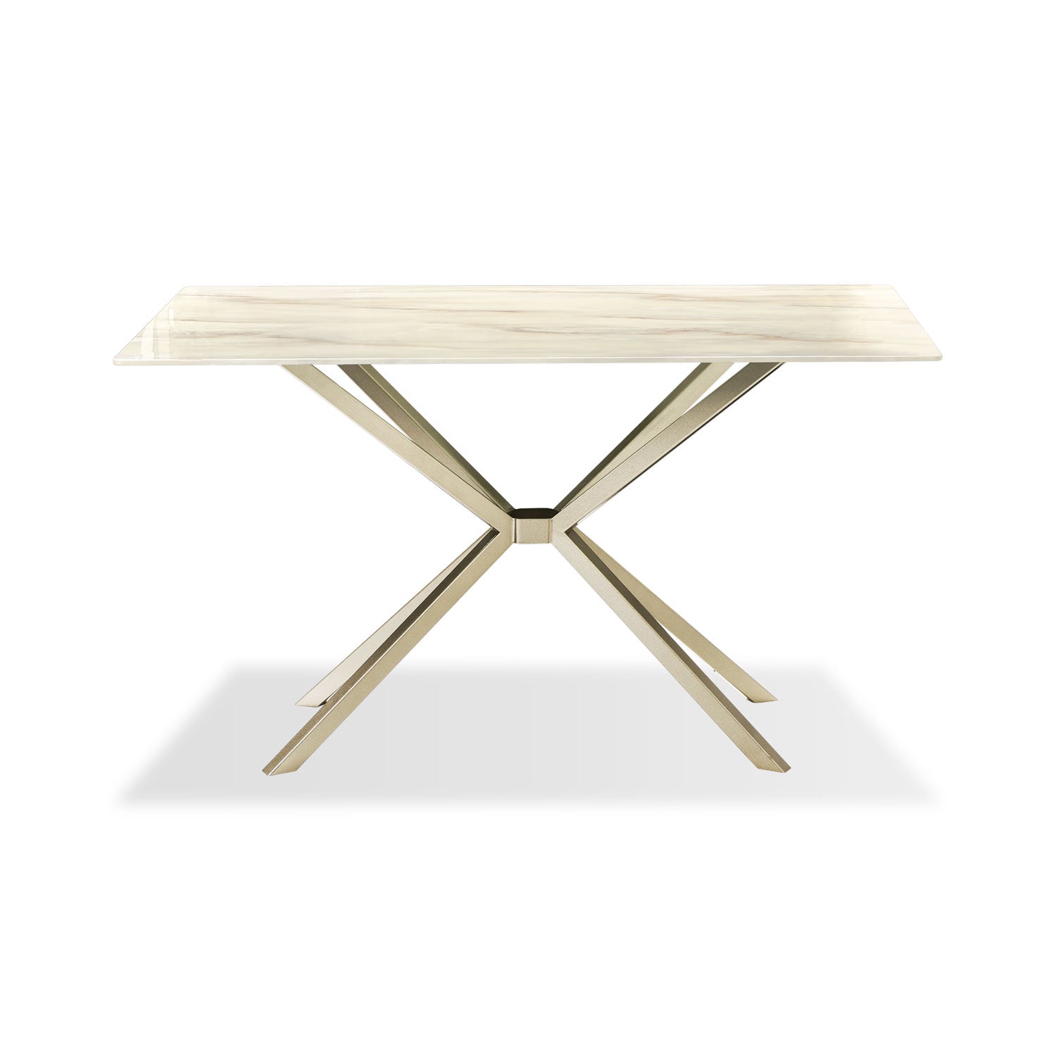 Comedor 6 Puestos Sevilla Eurolino Blanco Puro, Champaña Bpv