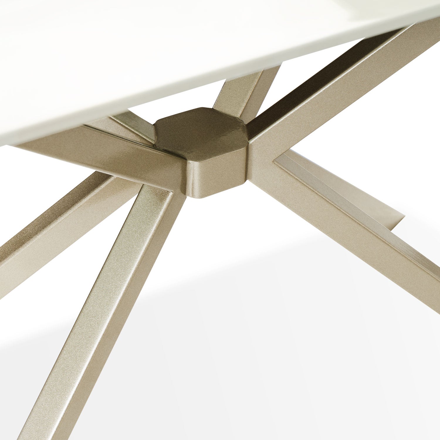 Comedor 6 Puestos Sevilla Eurolino Blanco Puro, Champaña Bpv