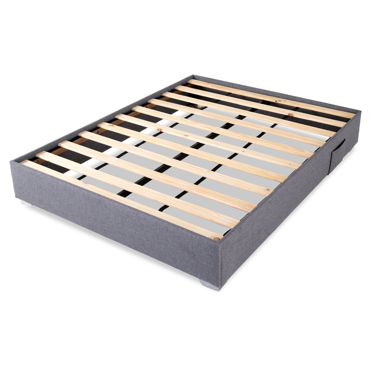 Base Cama Doble Pier Desarmable Gris