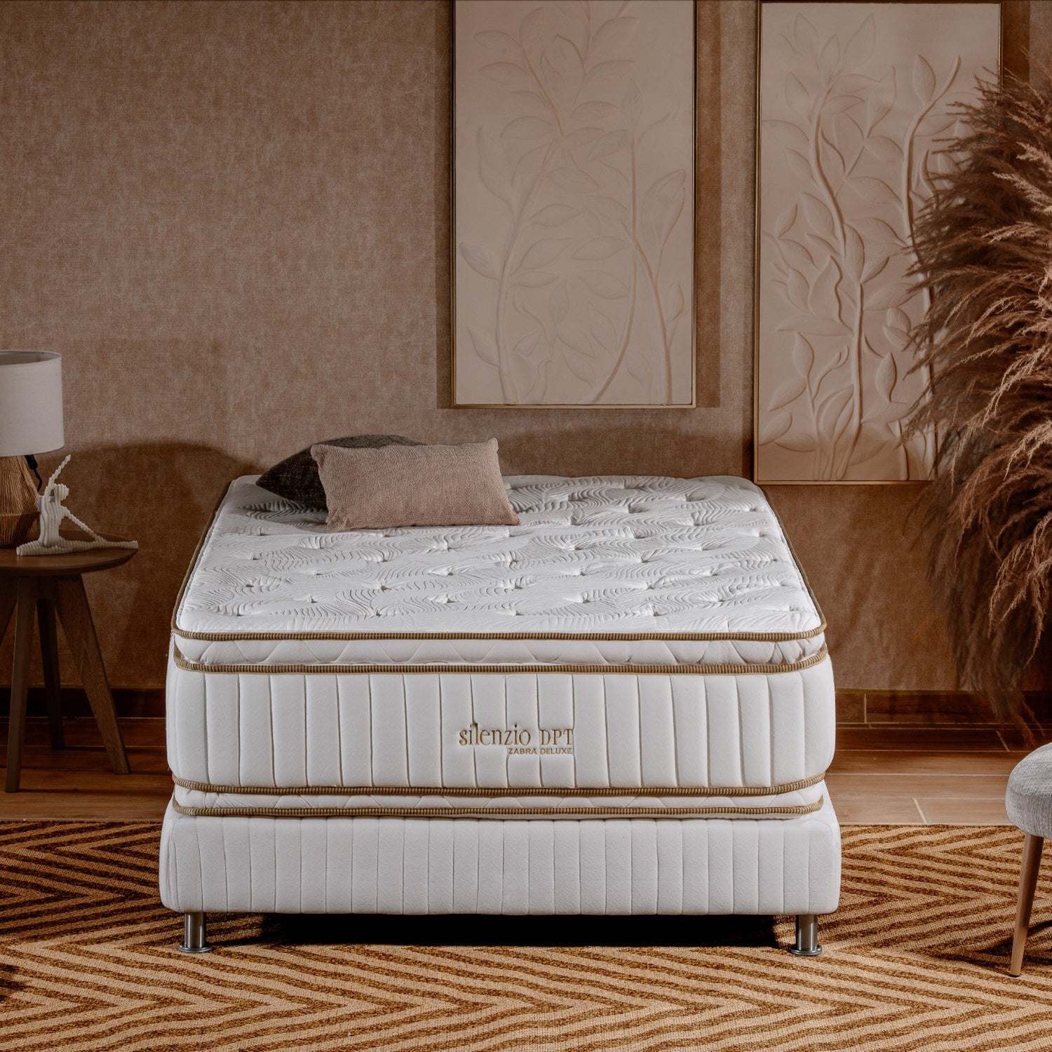 Colchón King Silenzio Deluxe Doble Pillow Top (Garantia 25 Años)