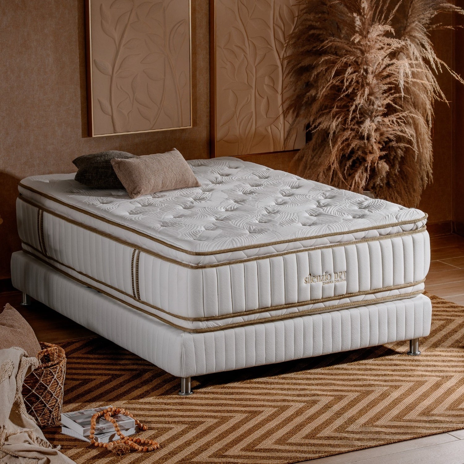 Colchón King Silenzio Deluxe Doble Pillow Top (Garantia 25 Años)