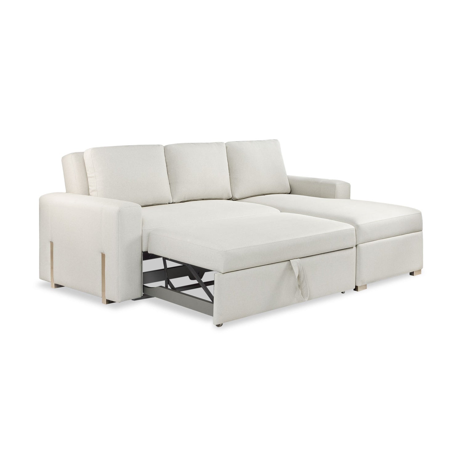 Sala Cama Sevilla Eurolino Blanco Puro, Champaña Derecha