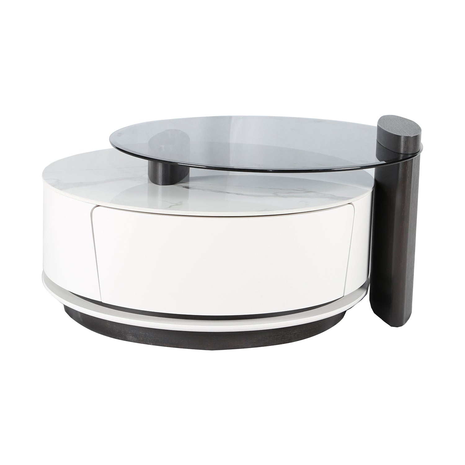 Mesa De Centro Niki Marmolizada Blanca