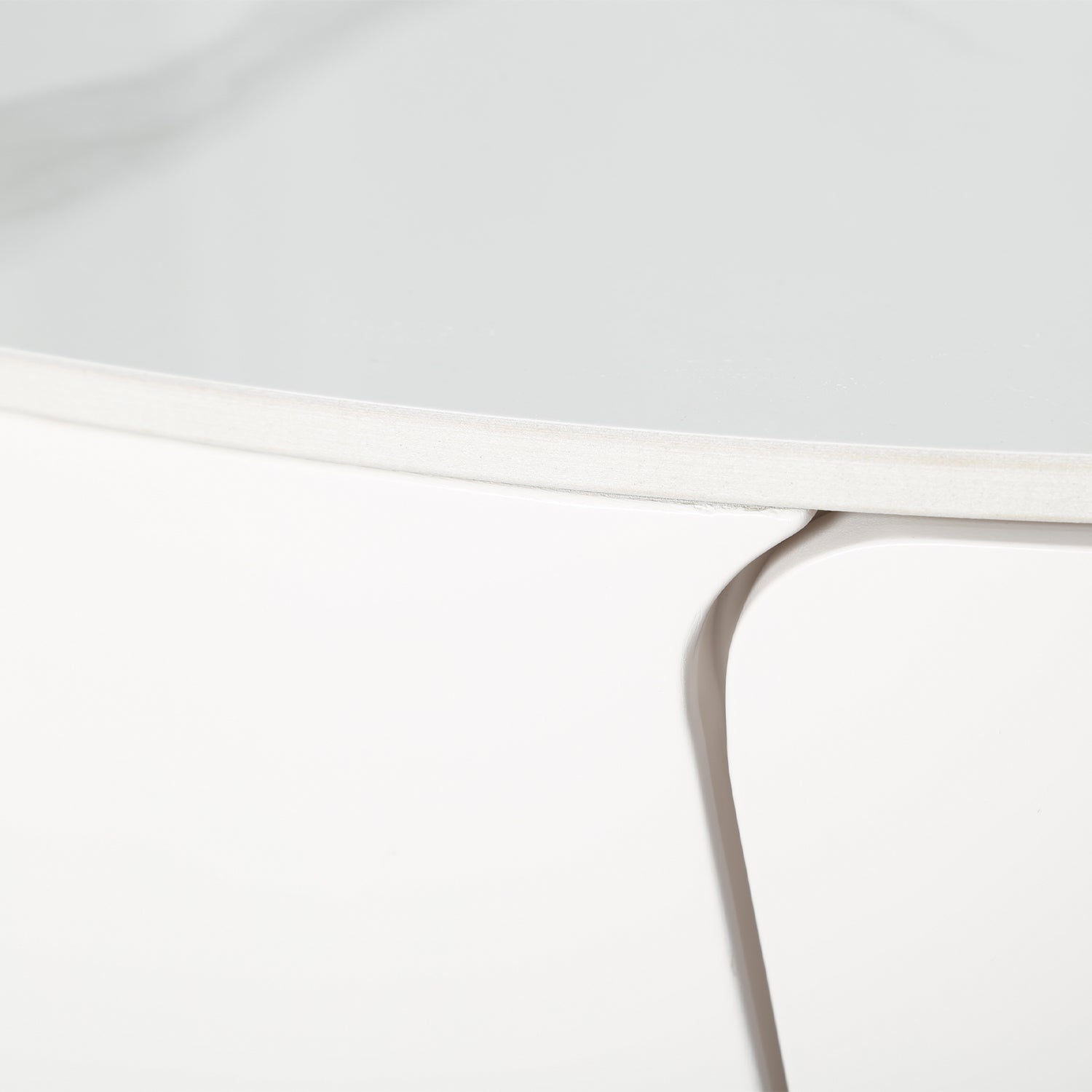 Mesa De Centro Niki Marmolizada Blanca