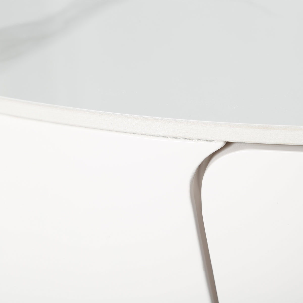 Mesa De Centro Niki Marmolizada Blanca