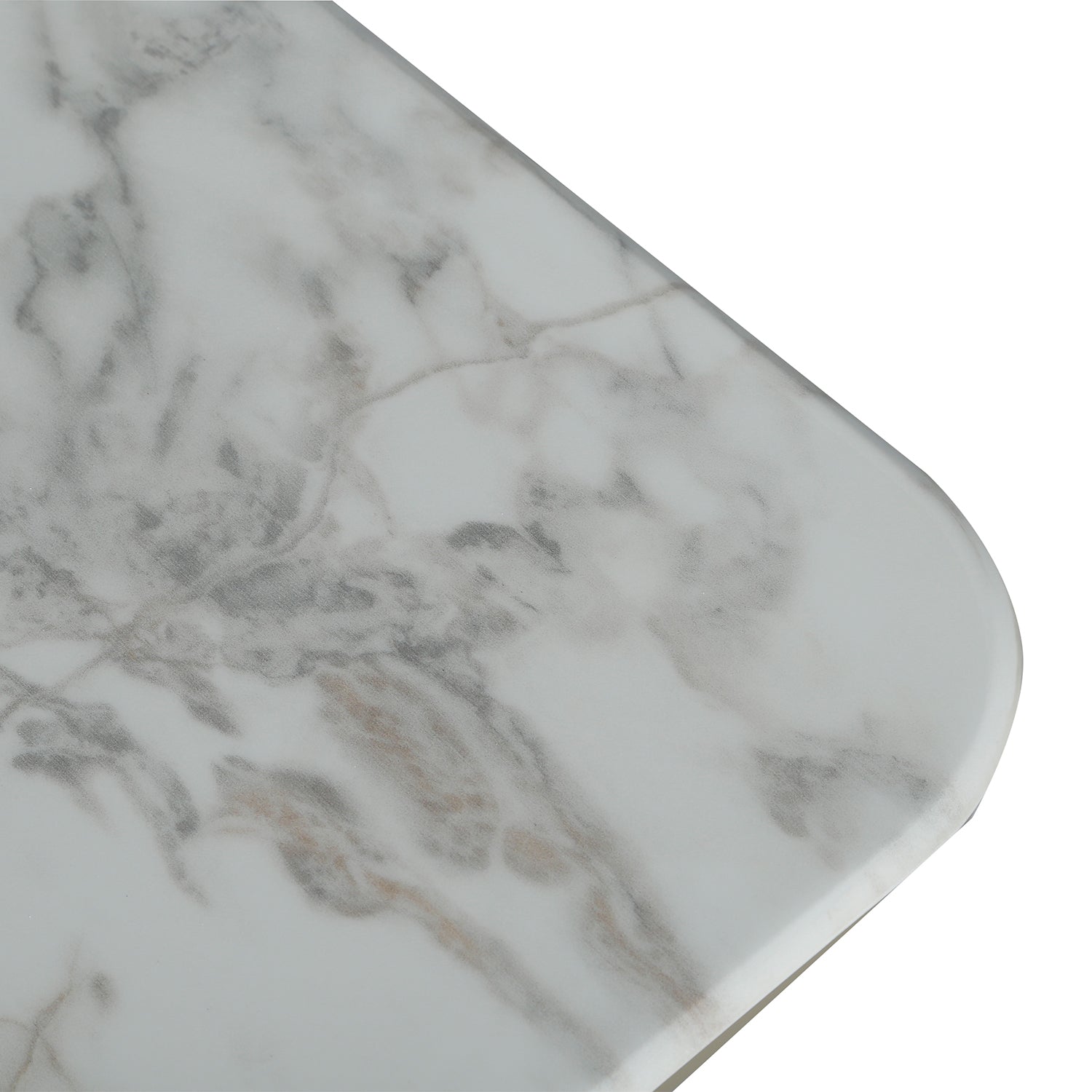 Mesa De Centro Olimpo Marmolizada Blanca