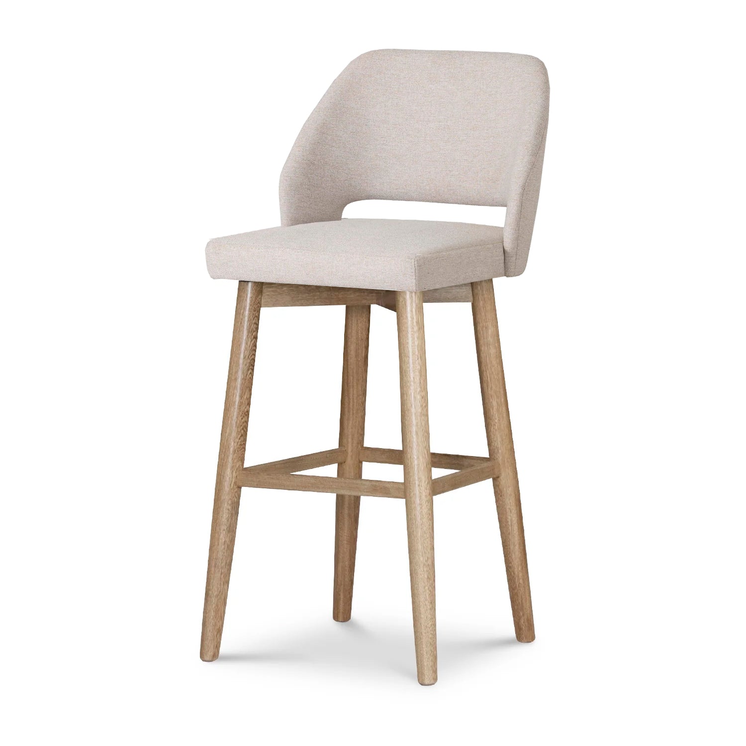 Silla Para Barra Camille Marbella Marfil, Natural