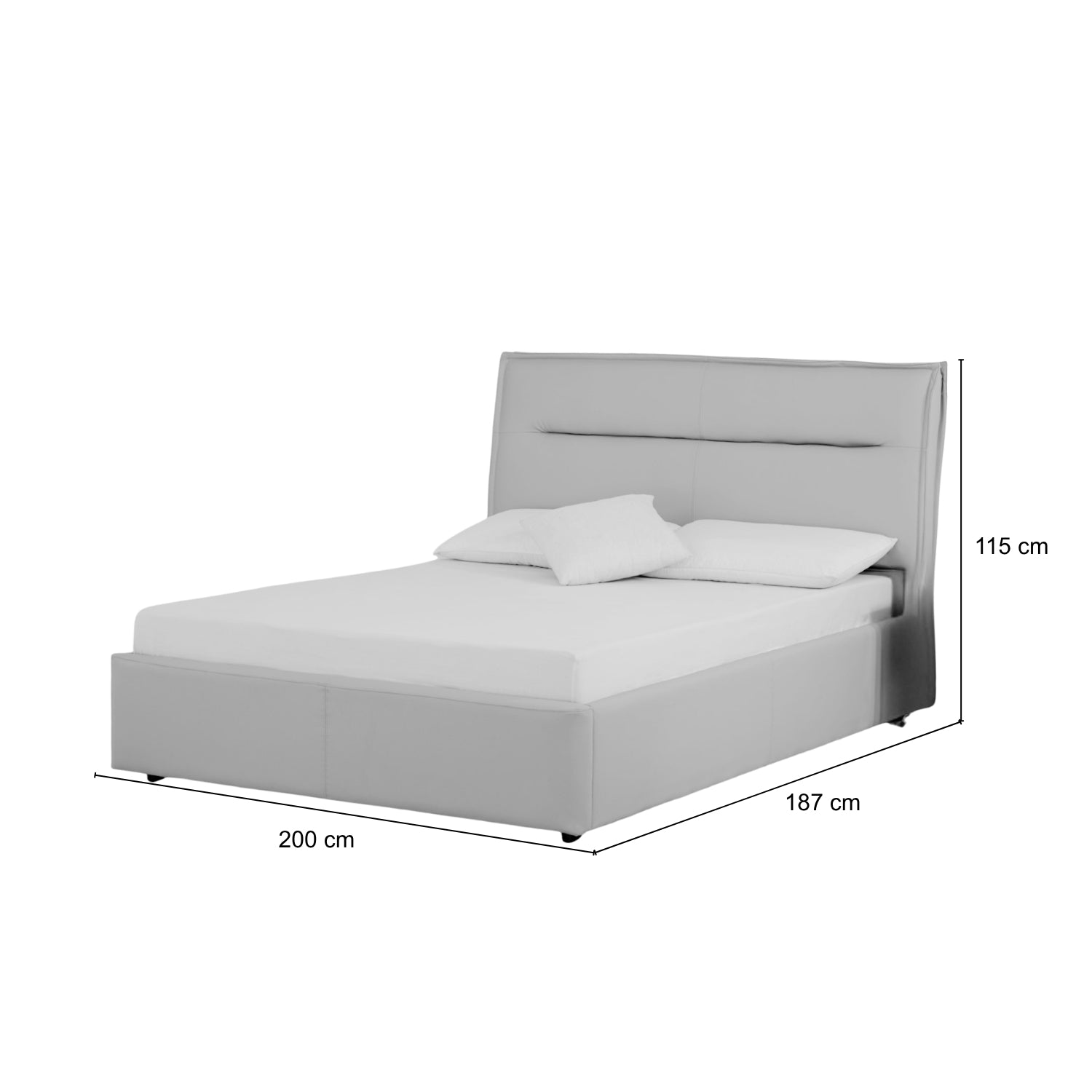 Cama Doble Luka Beige