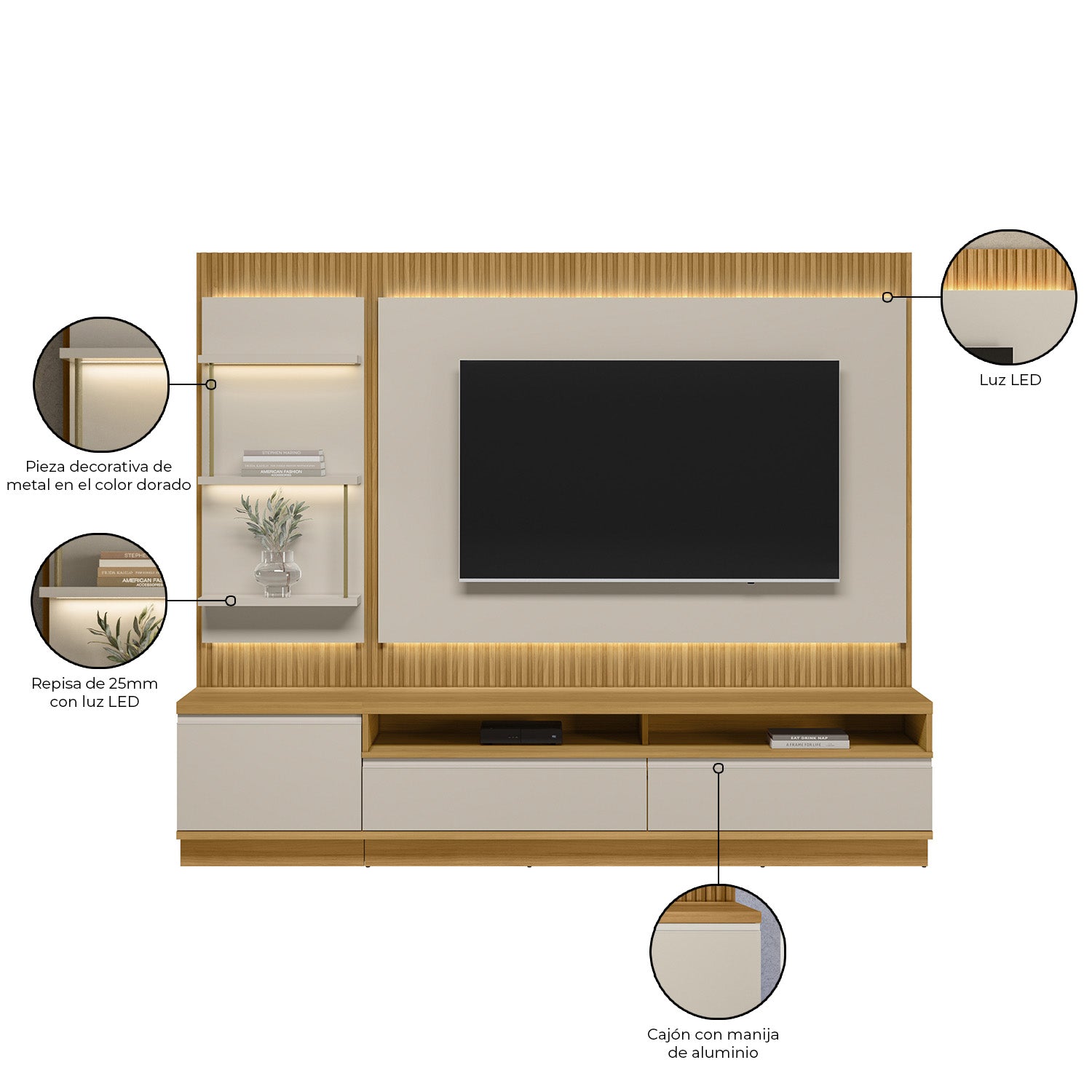 Centro de Entretenimiento Sao Paulo Natural, Off White 238X198X41