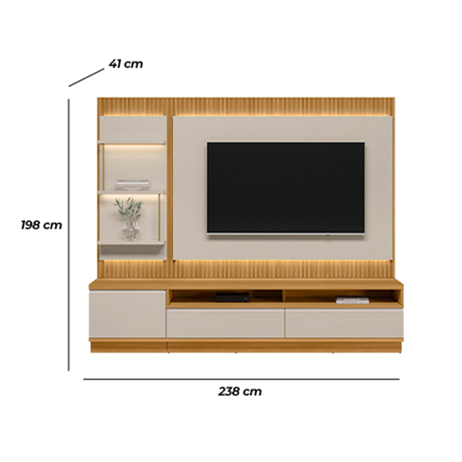 Centro de Entretenimiento Sao Paulo Natural, Off White 238X198X41