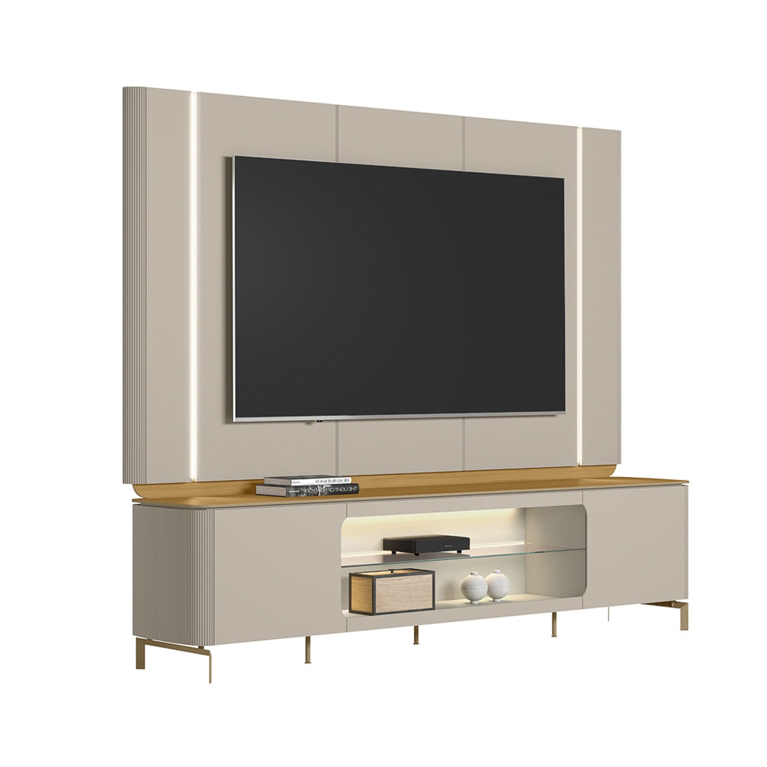 Centro de Entretenimiento Bell Natural, Off White 240X200X45