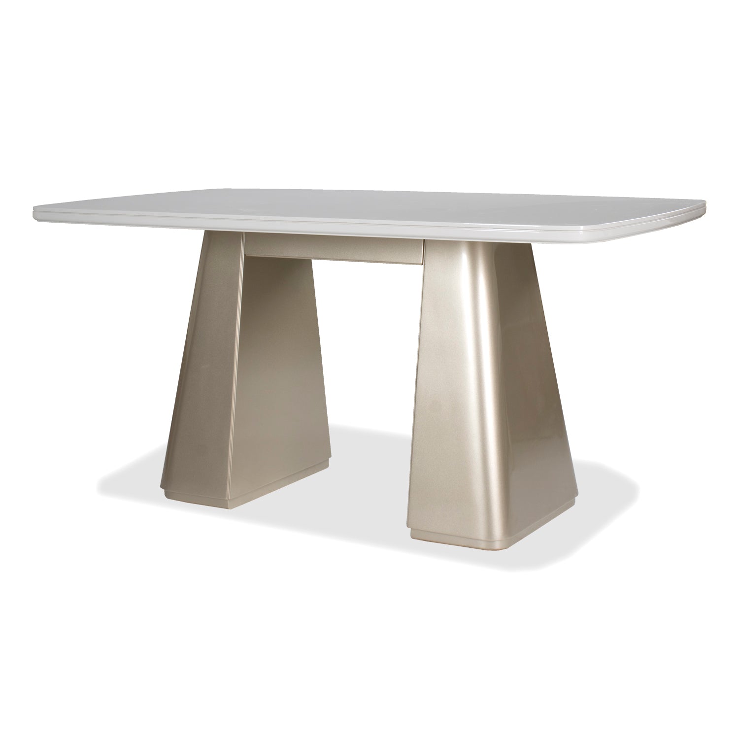 Comedor 6 Puestos Damasco Eurolino Blanco, Champaña