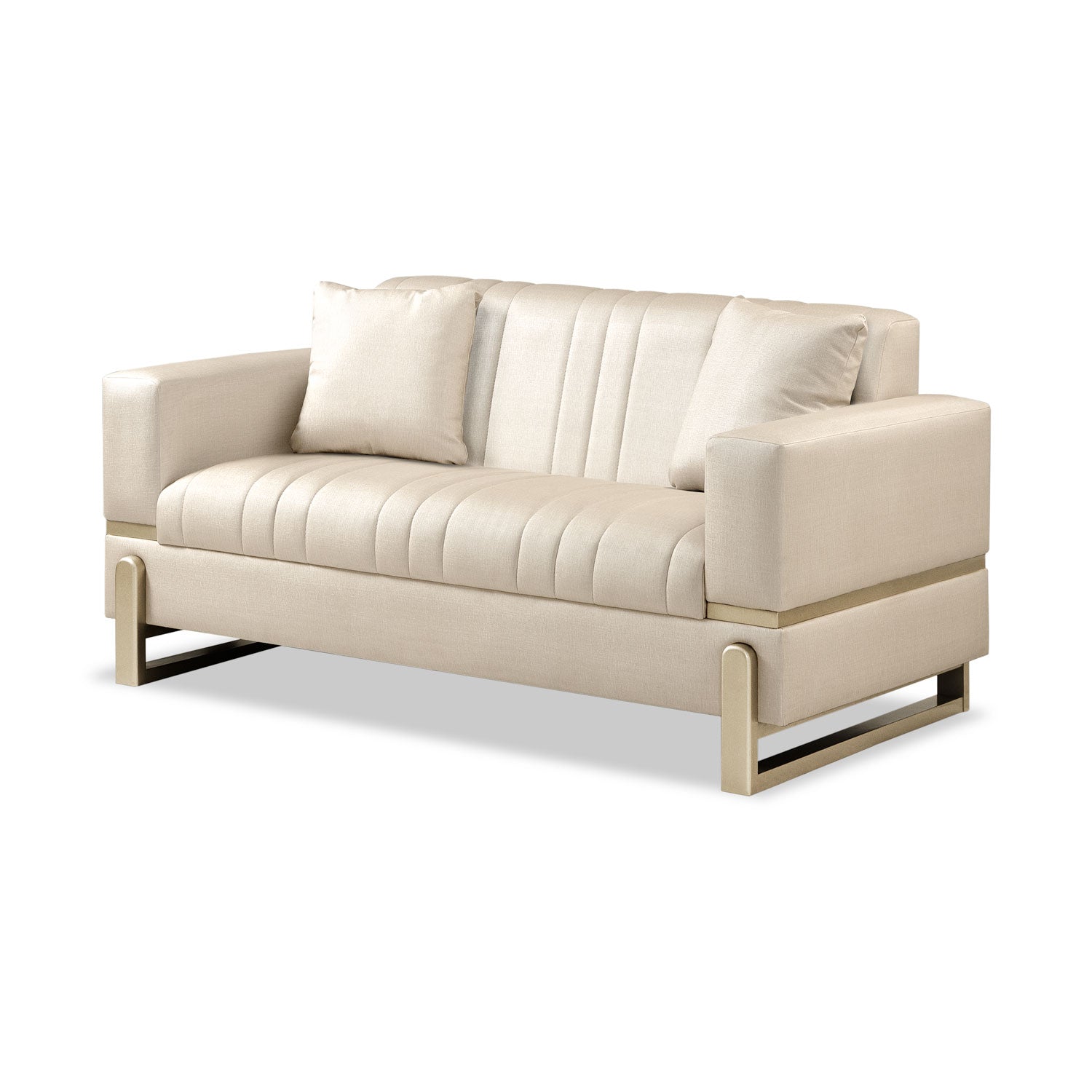 Sofá 2 Puestos Bonn Eurolino Premier Perla, Champaña