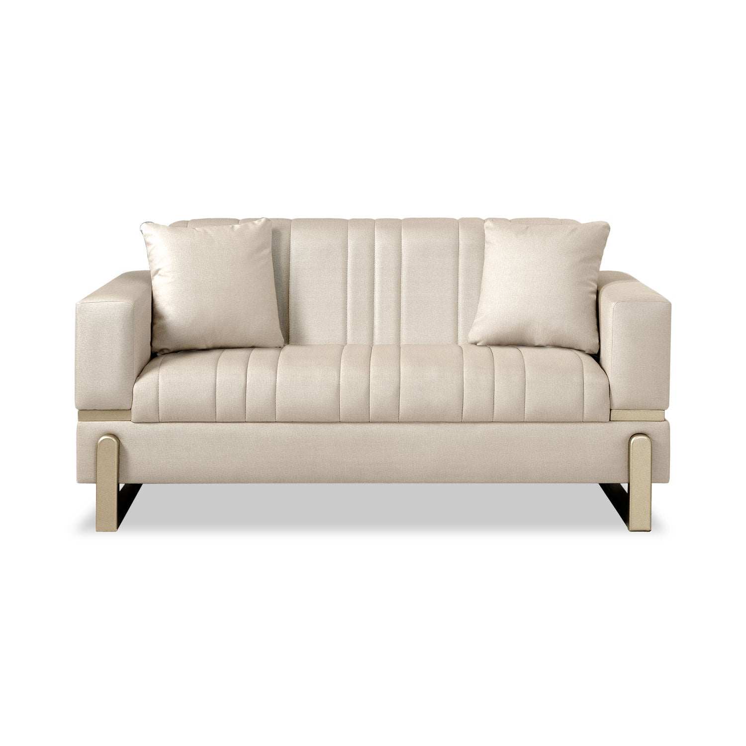 Sofá 2 Puestos Bonn Eurolino Premier Perla, Champaña