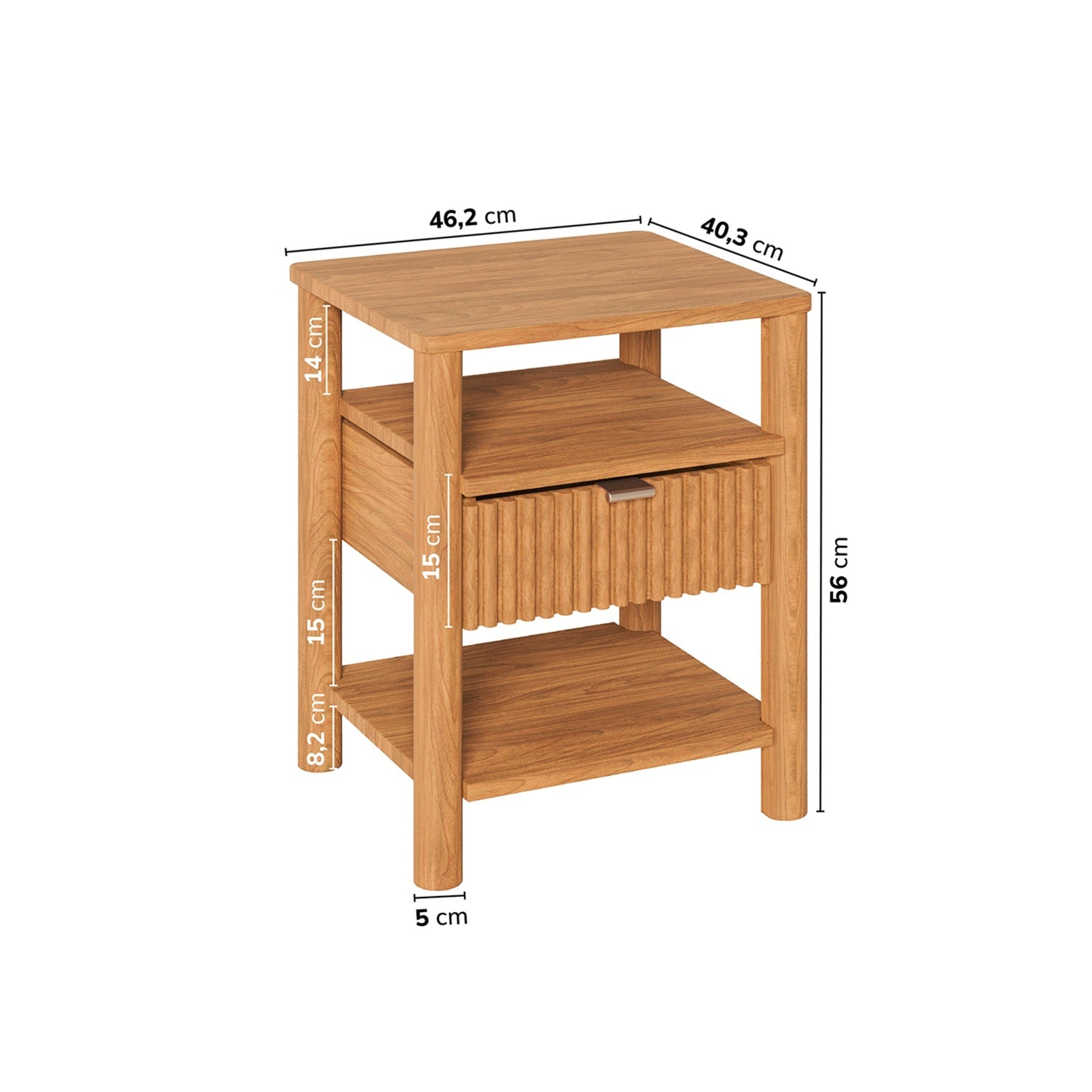 Mesa de Noche Aurum Natural