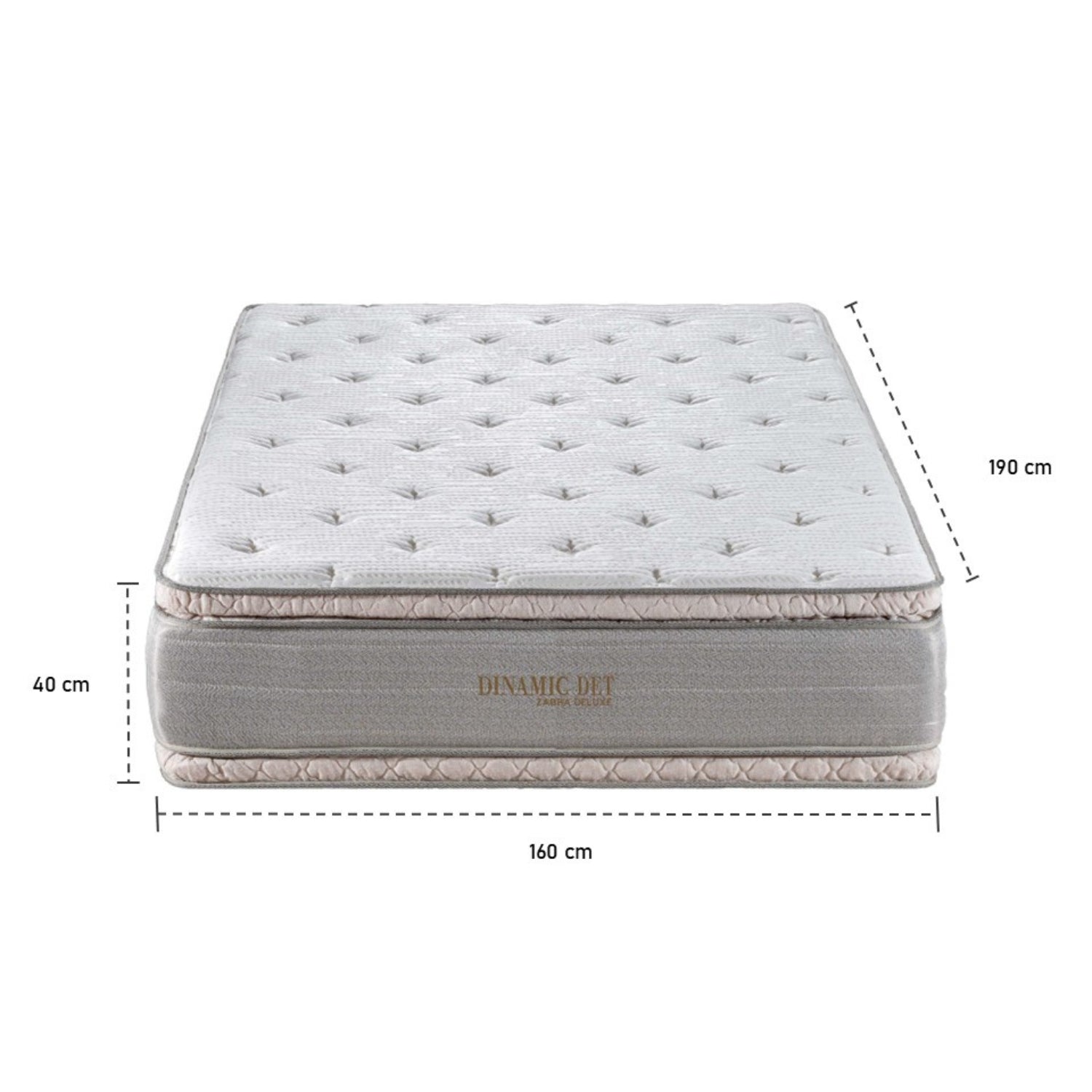 Colchón Queen Dinamic Deluxe Doble Euro Top (Garantia 10 Años)