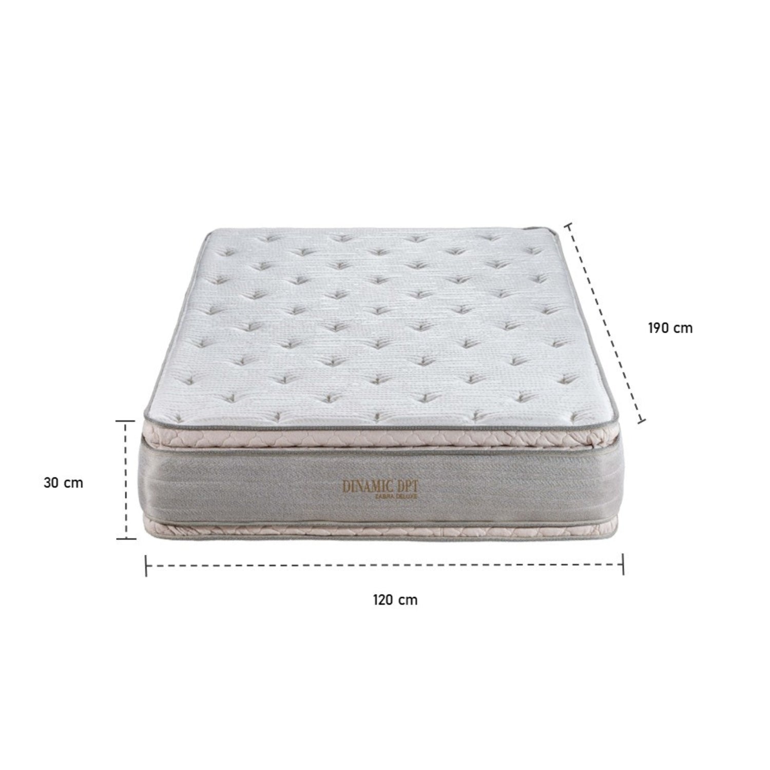 Colchón Semidoble Dinamic Deluxe Doble Pillow Top (Garantia 10 Años)