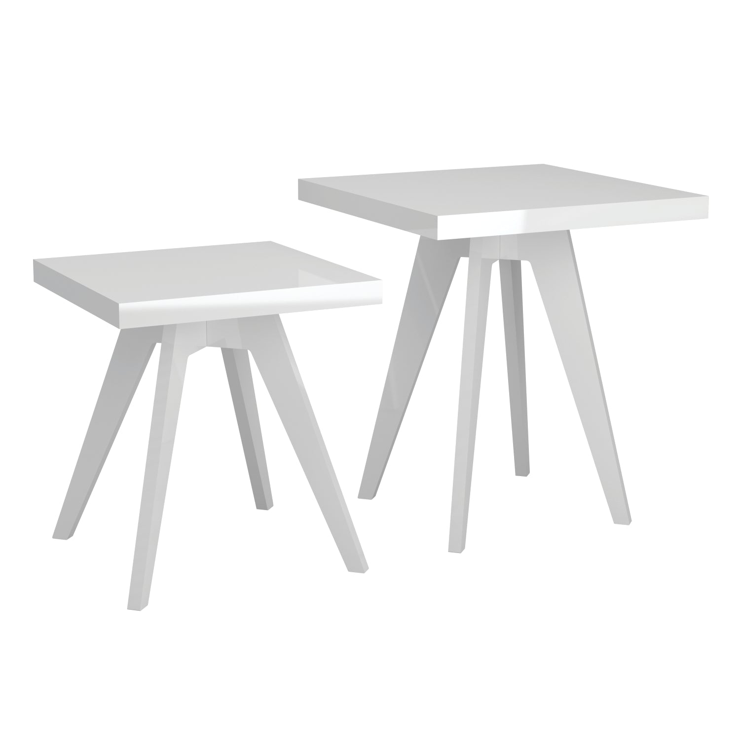 Set X2 Mesa Auxiliar Oslo Blanco