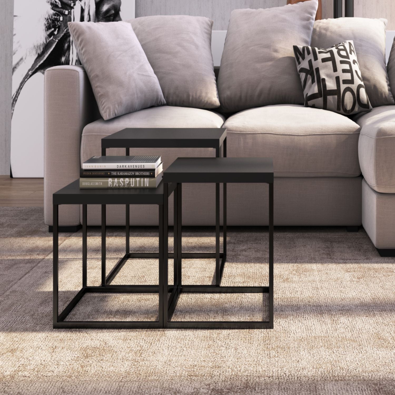 Set X3 Mesa Auxiliar Arizona Negro