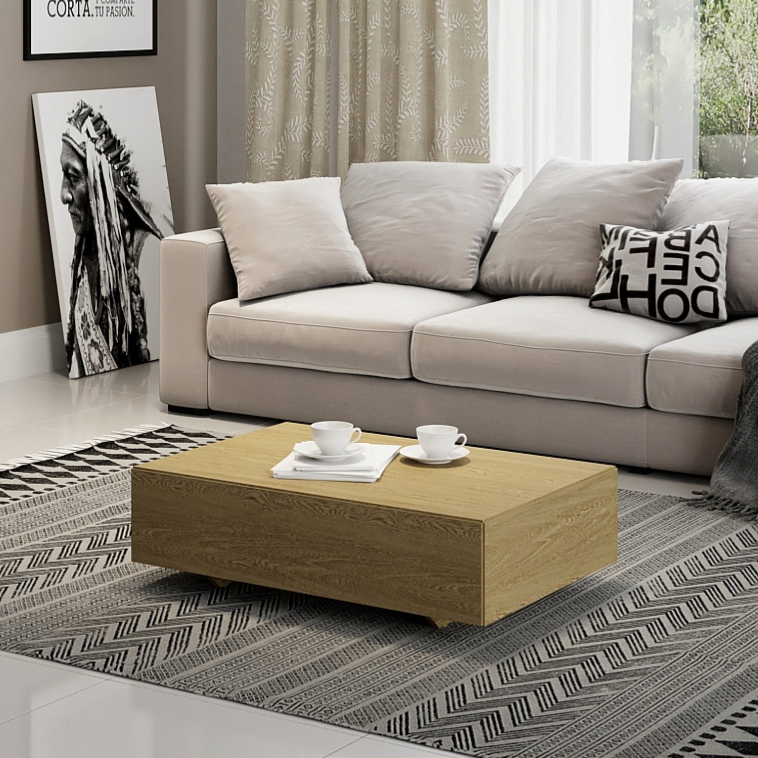 Mesa de Centro Kansas Natural Premium