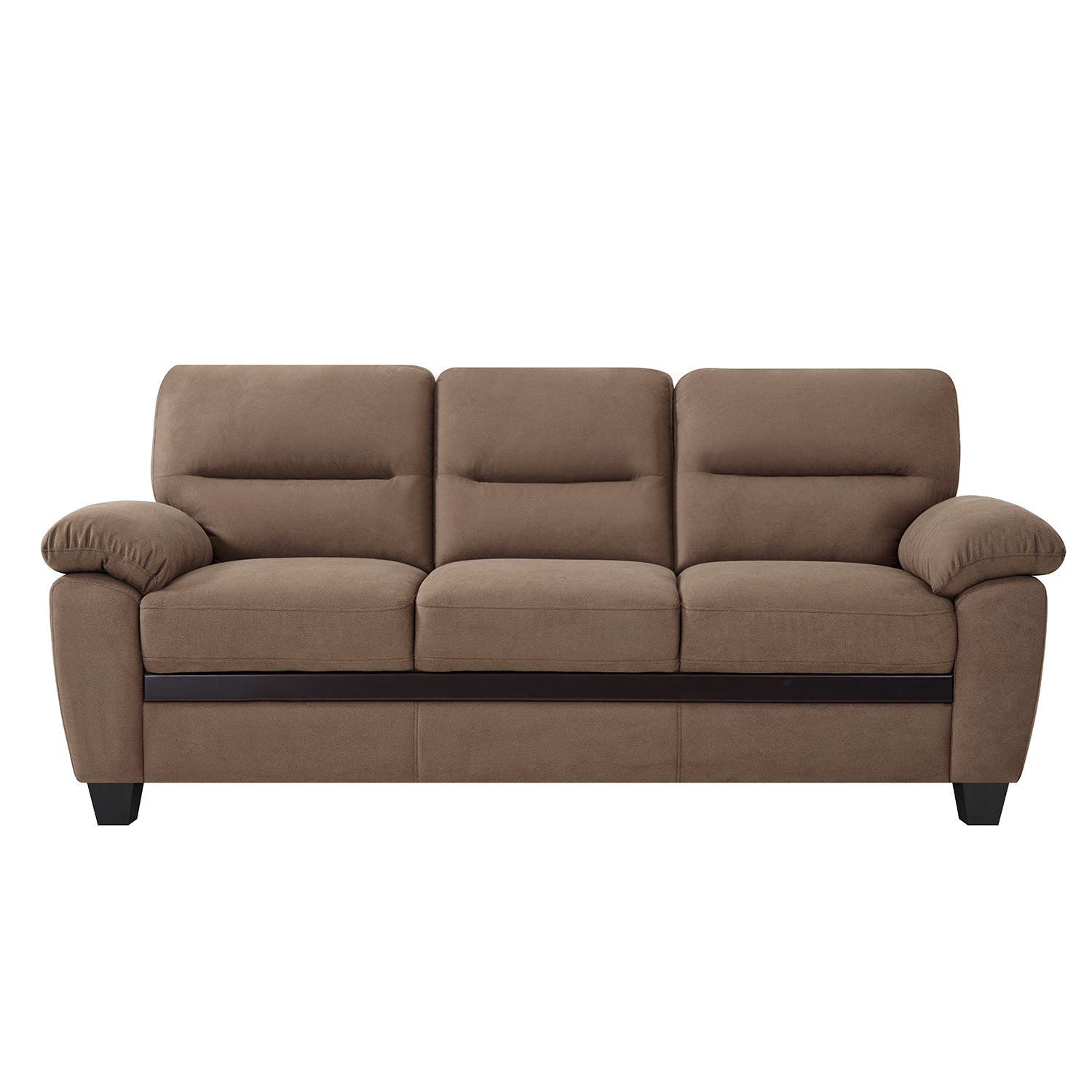 Sofa 3 Puestos Mariana Microfibra Café
