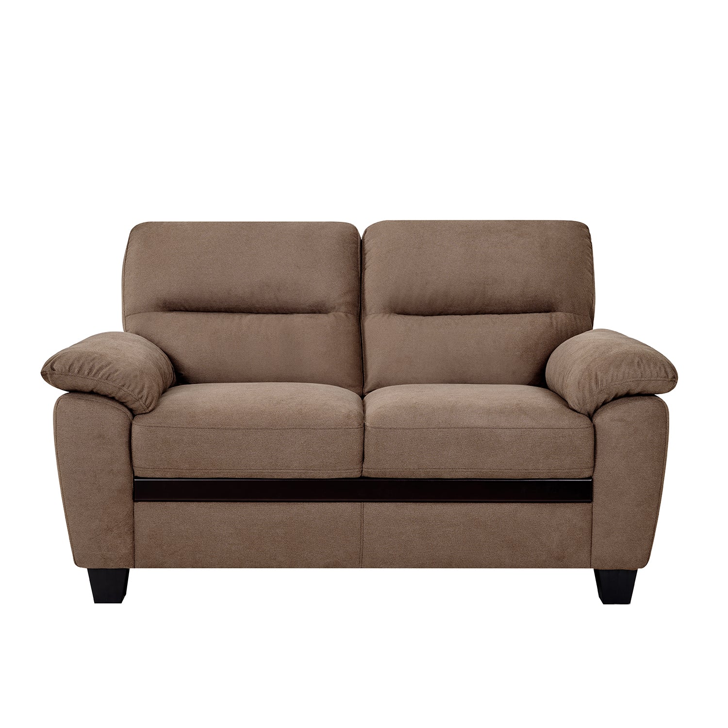 Sofa 2 Puestos Mariana Microfibra Café