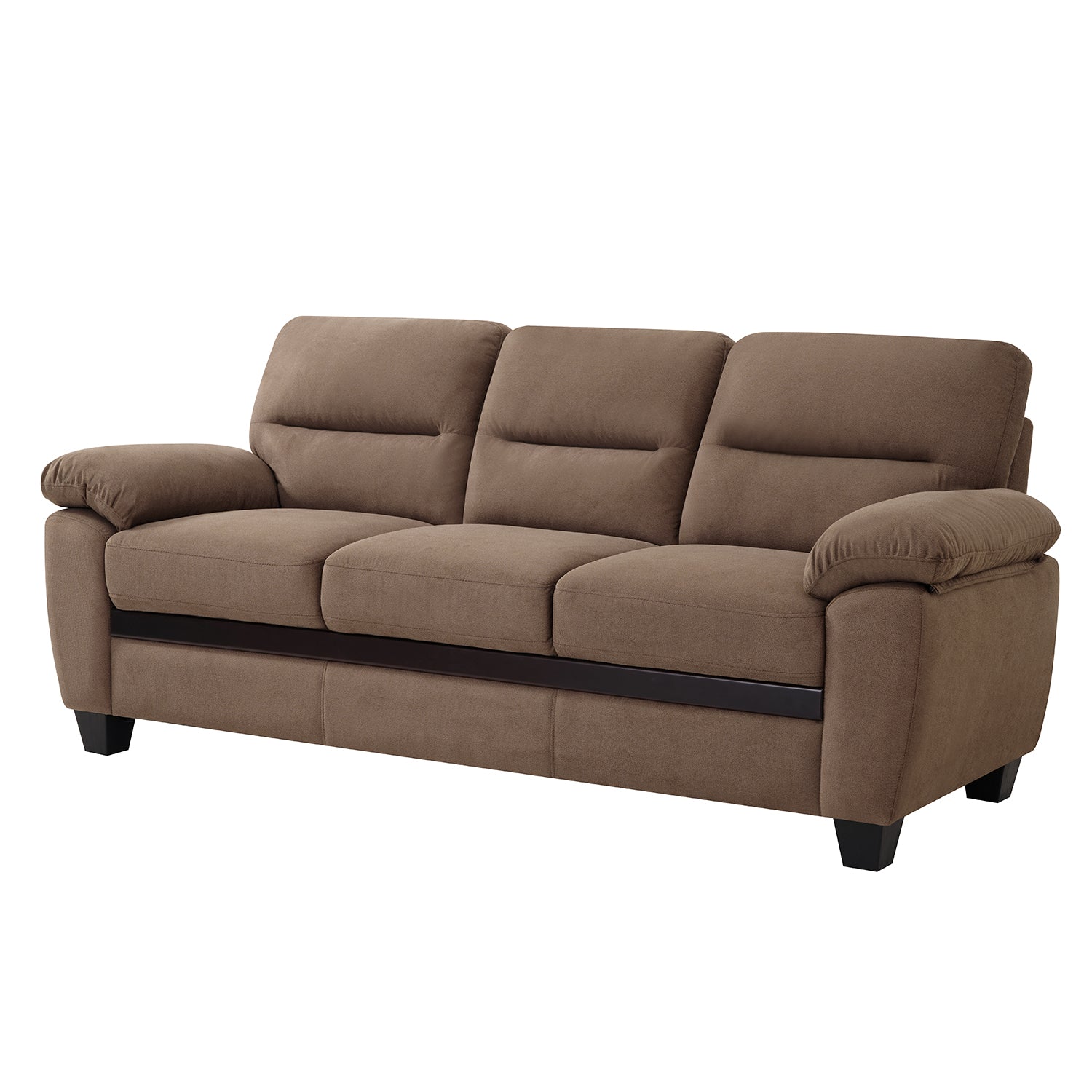 Sofa 3 Puestos Mariana Microfibra Café