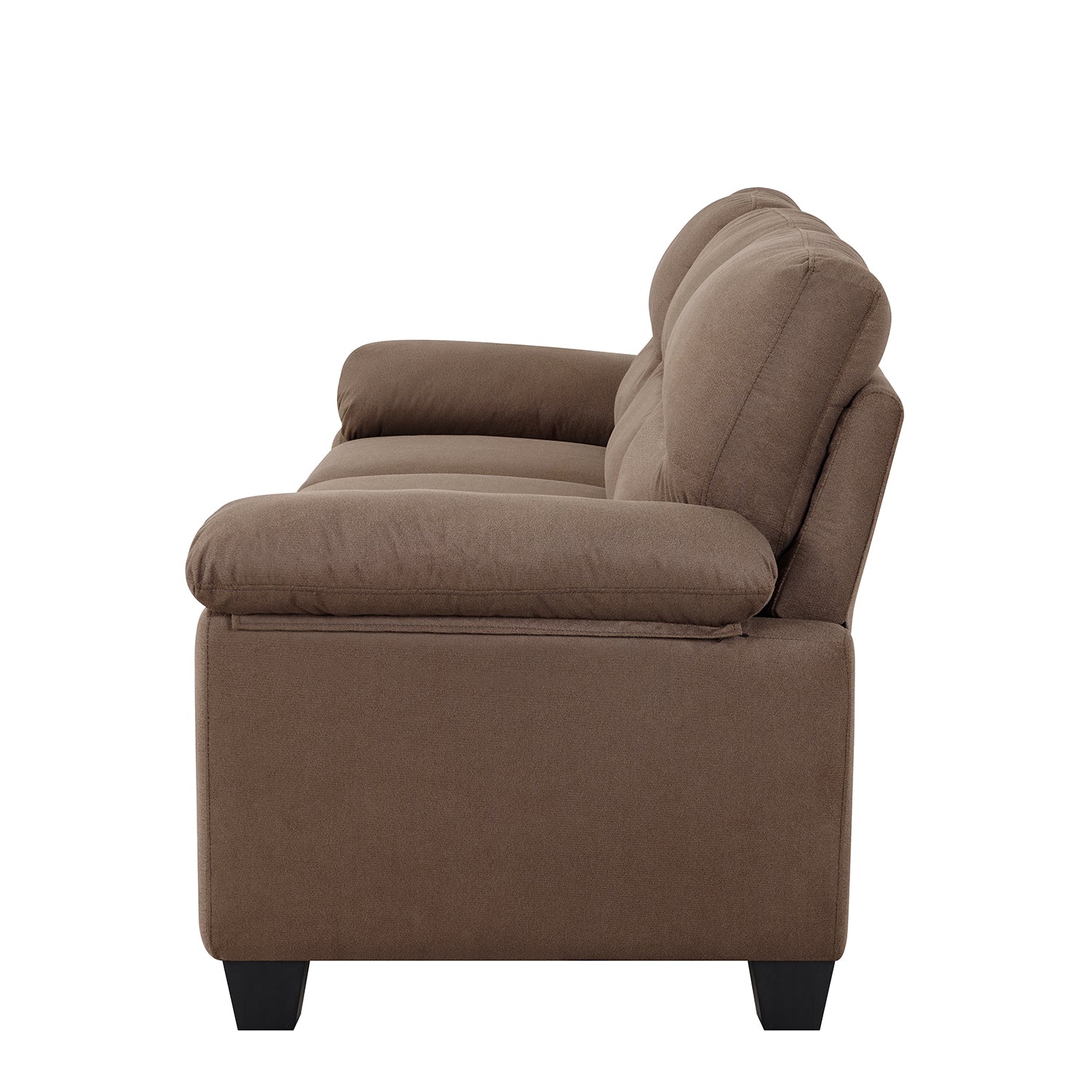 Sofa 3 Puestos Mariana Microfibra Café