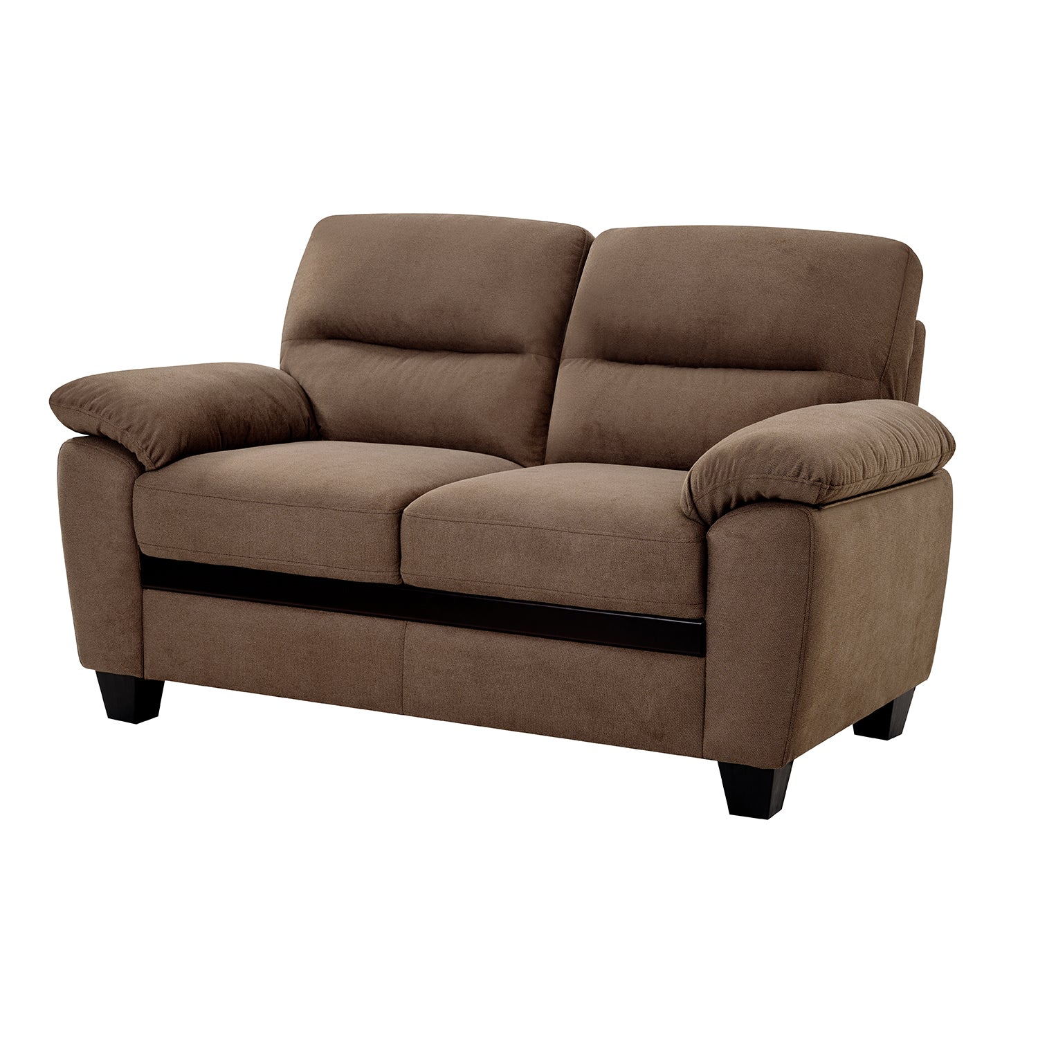 Sofa 2 Puestos Mariana Microfibra Café