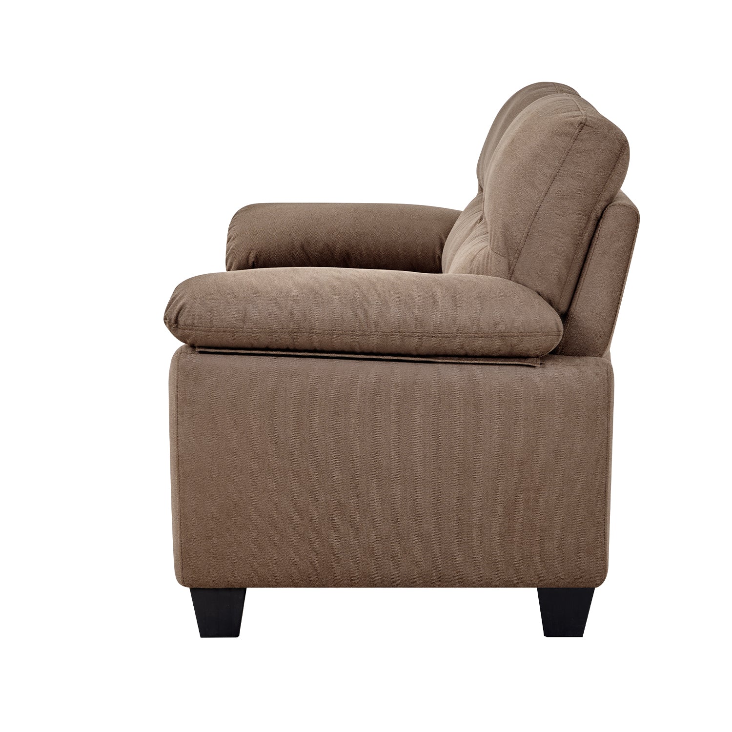 Sofa 2 Puestos Mariana Microfibra Café