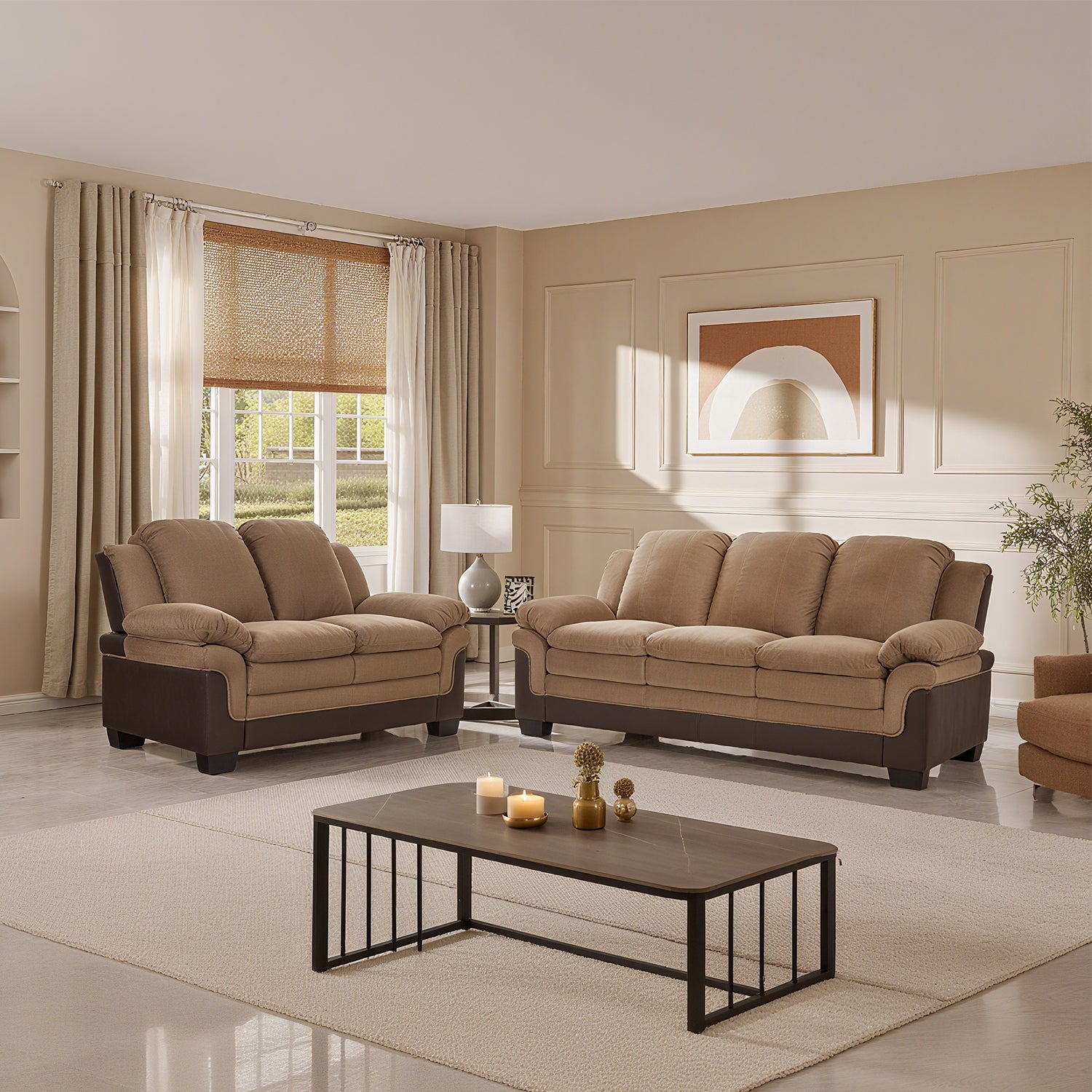 Sofa 3 Puestos Benevello Chocolate