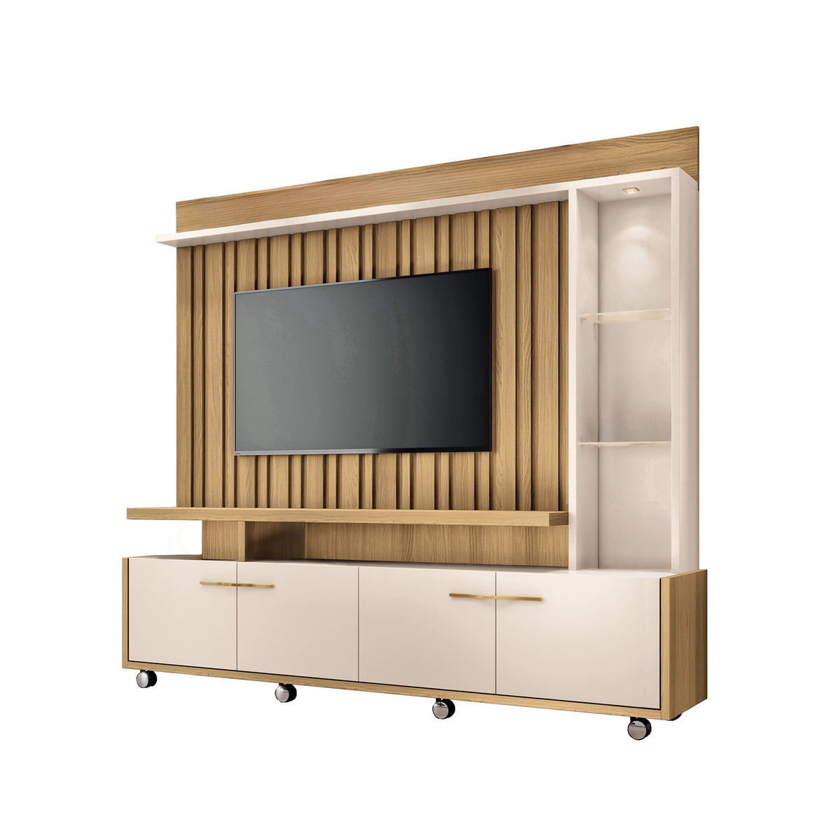 Centro De Entretenimiento Titan Natural, Off White 200X190X36