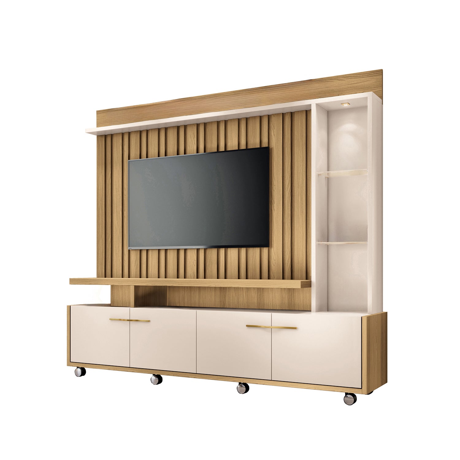 Centro De Entretenimiento Titan Natural, Off White 200X190X36