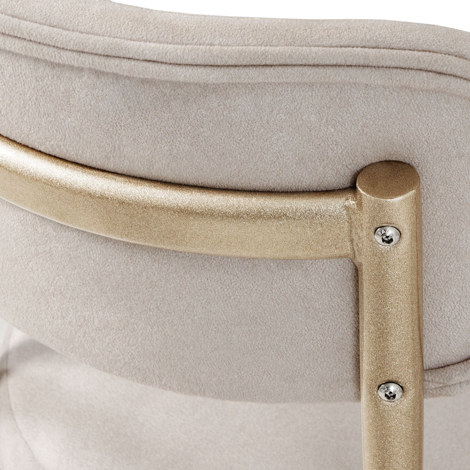 Comedor 4 Puestos Arthur Velvet Saraki Beige, Champaña