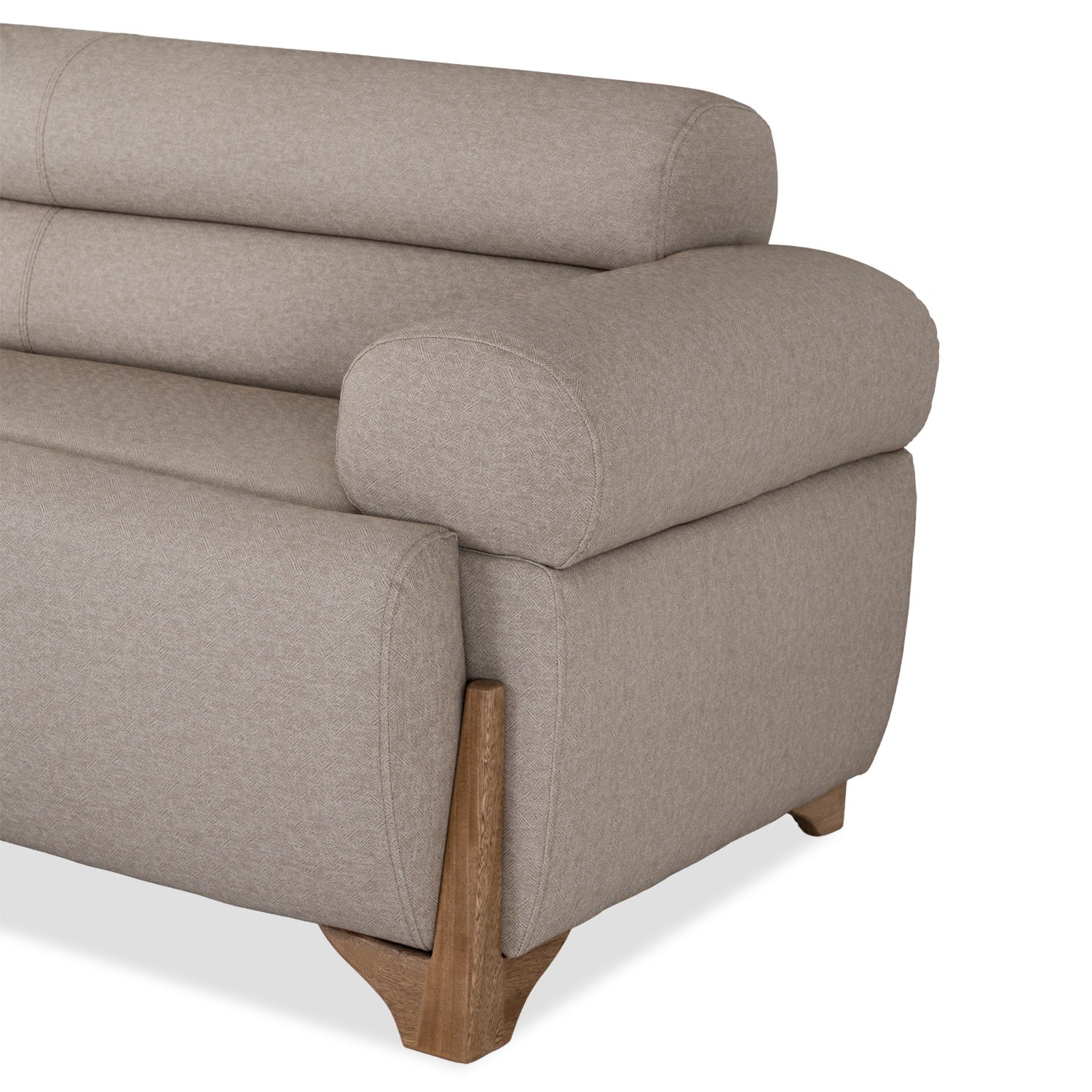 Sofá 3 Puestos Larisa Eurolino Vitore Trigo