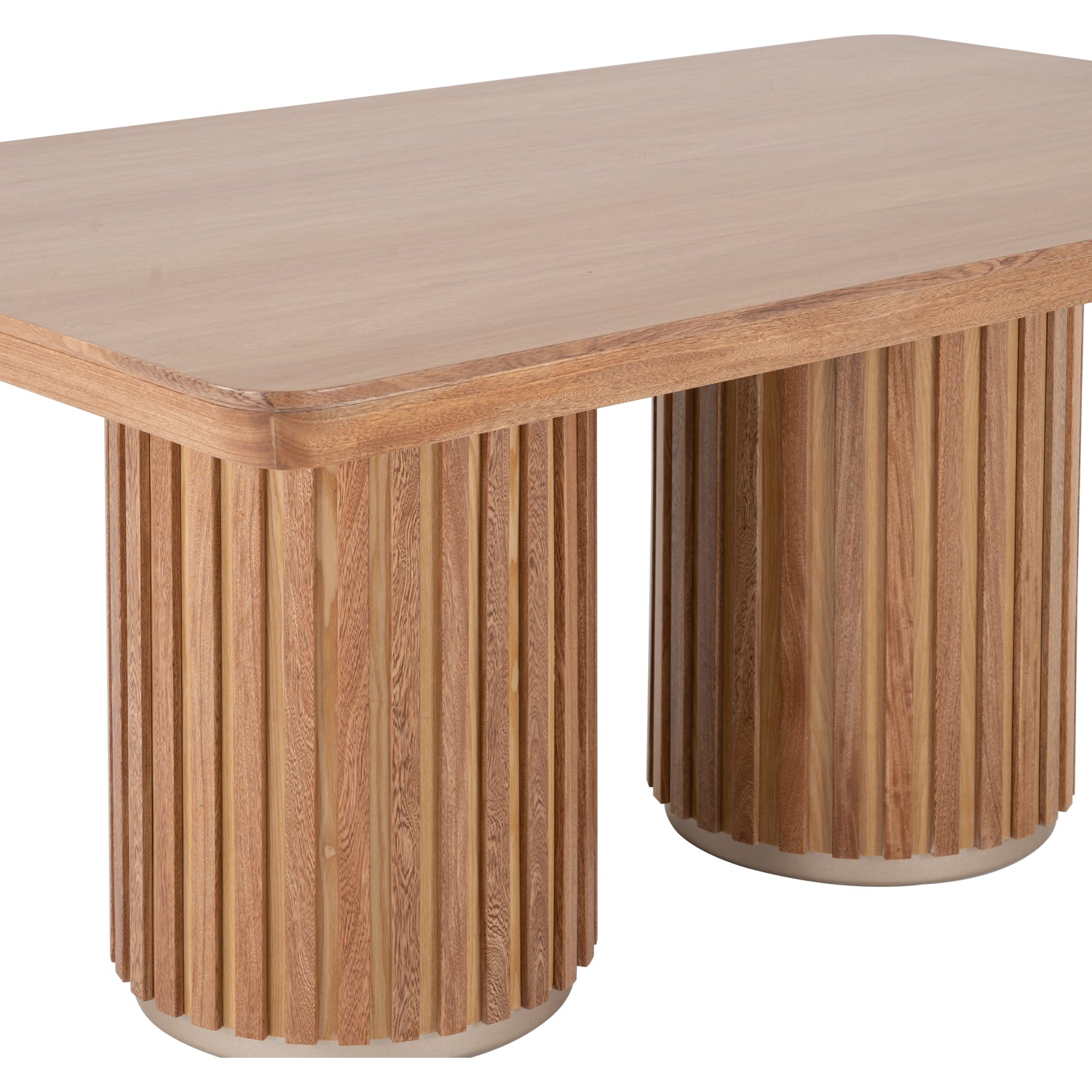 Comedor 6 Puestos Nicole Velvet Impetu Plata, Natural